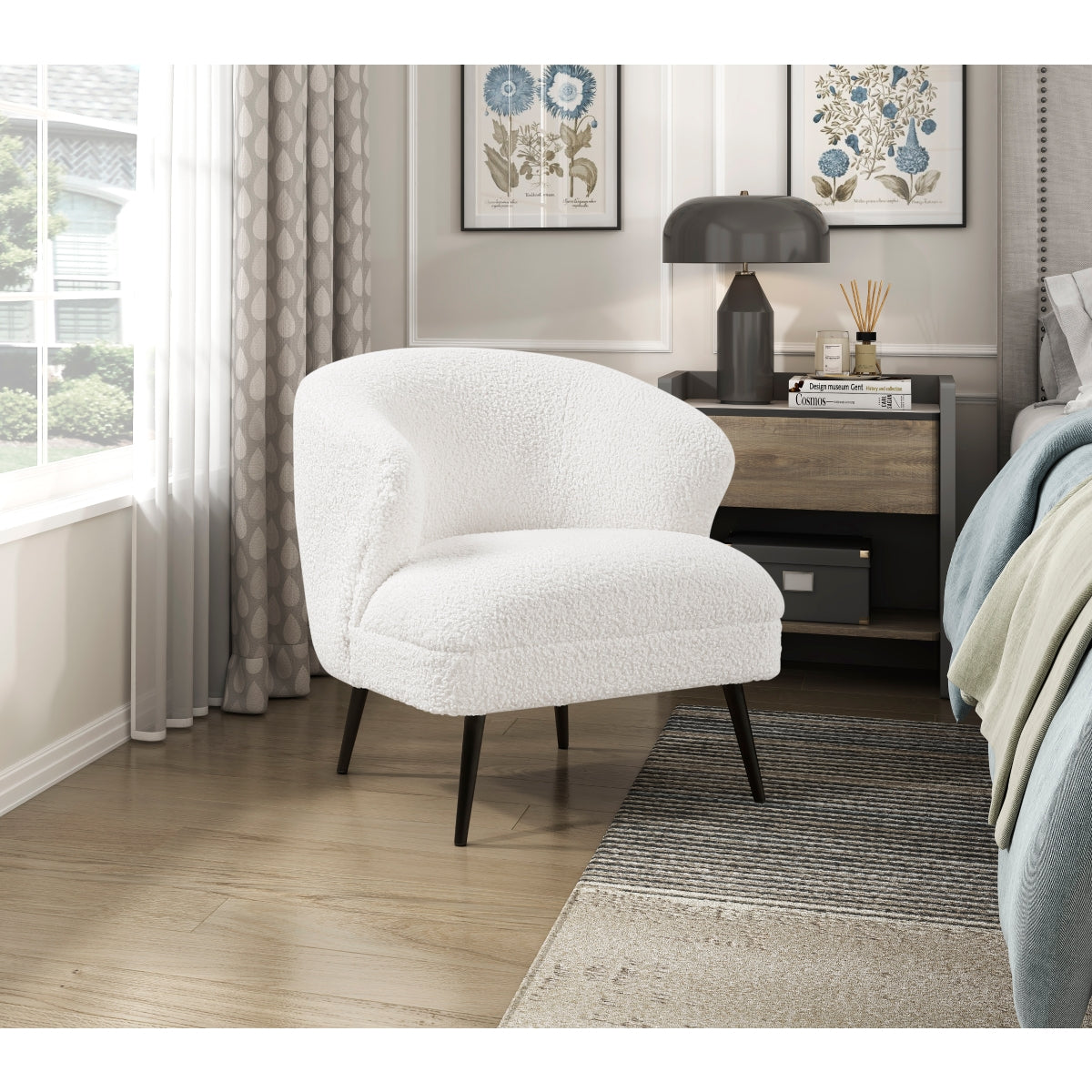 Woodway Collection Accent Chair in off-white | CastleUp Experience Centre Online Furniture