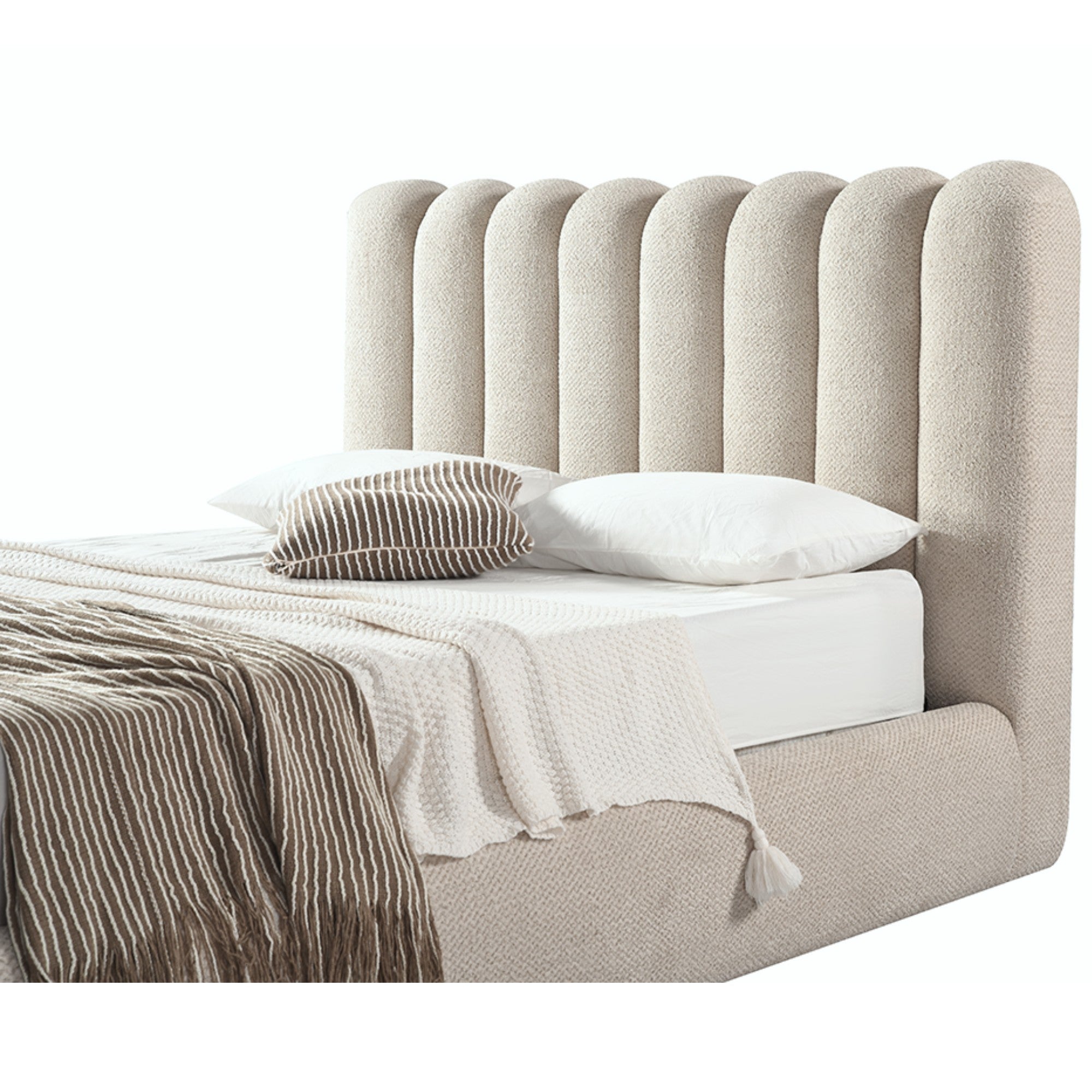 Siena Collection Upholstered Lift-up Storage Platform Bed