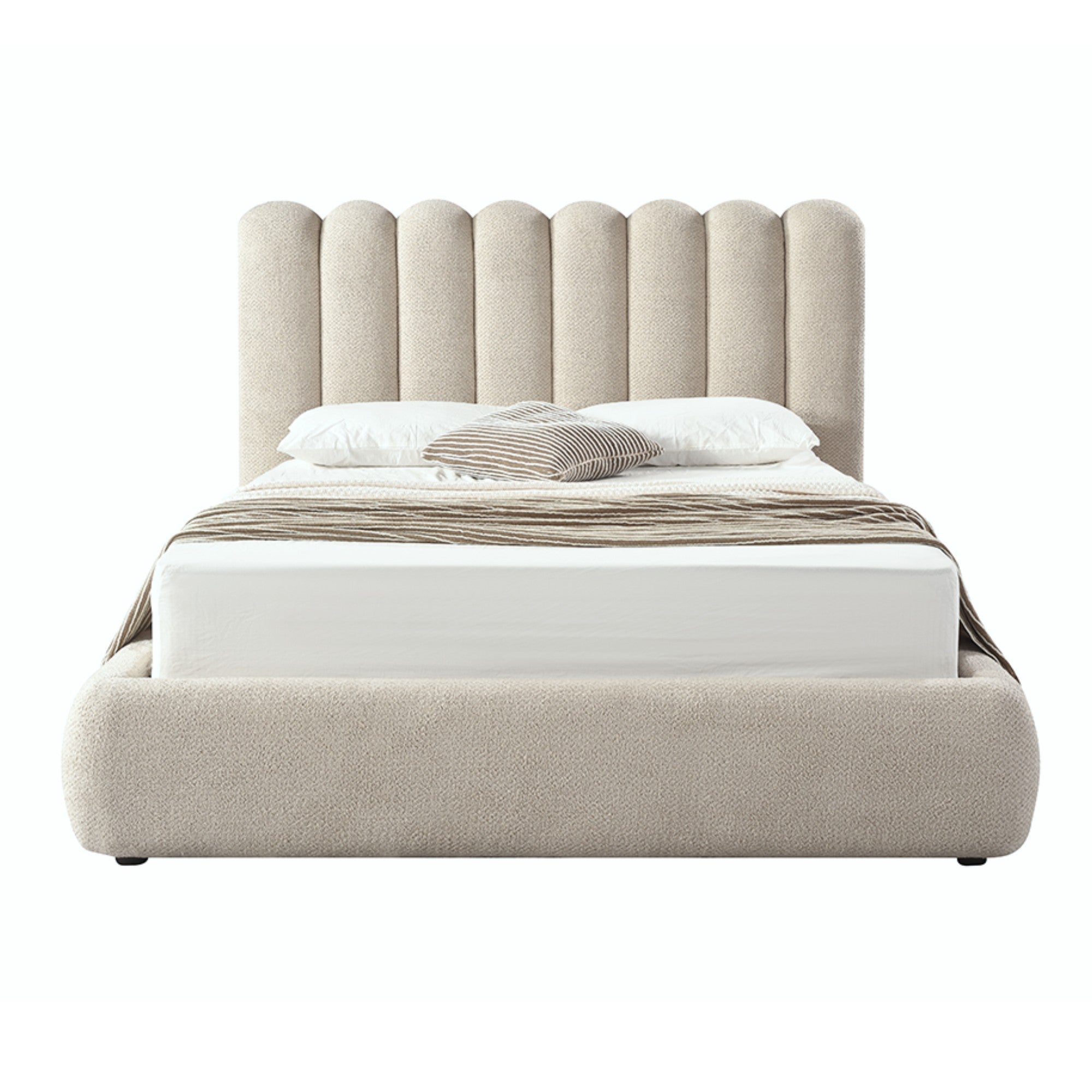 Siena Collection Upholstered Lift-up Storage Platform Bed
