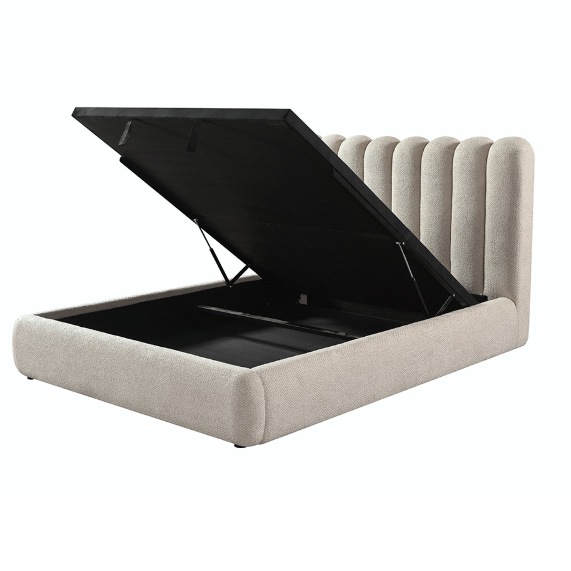 Siena Collection Upholstered Lift-up Storage Platform Bed