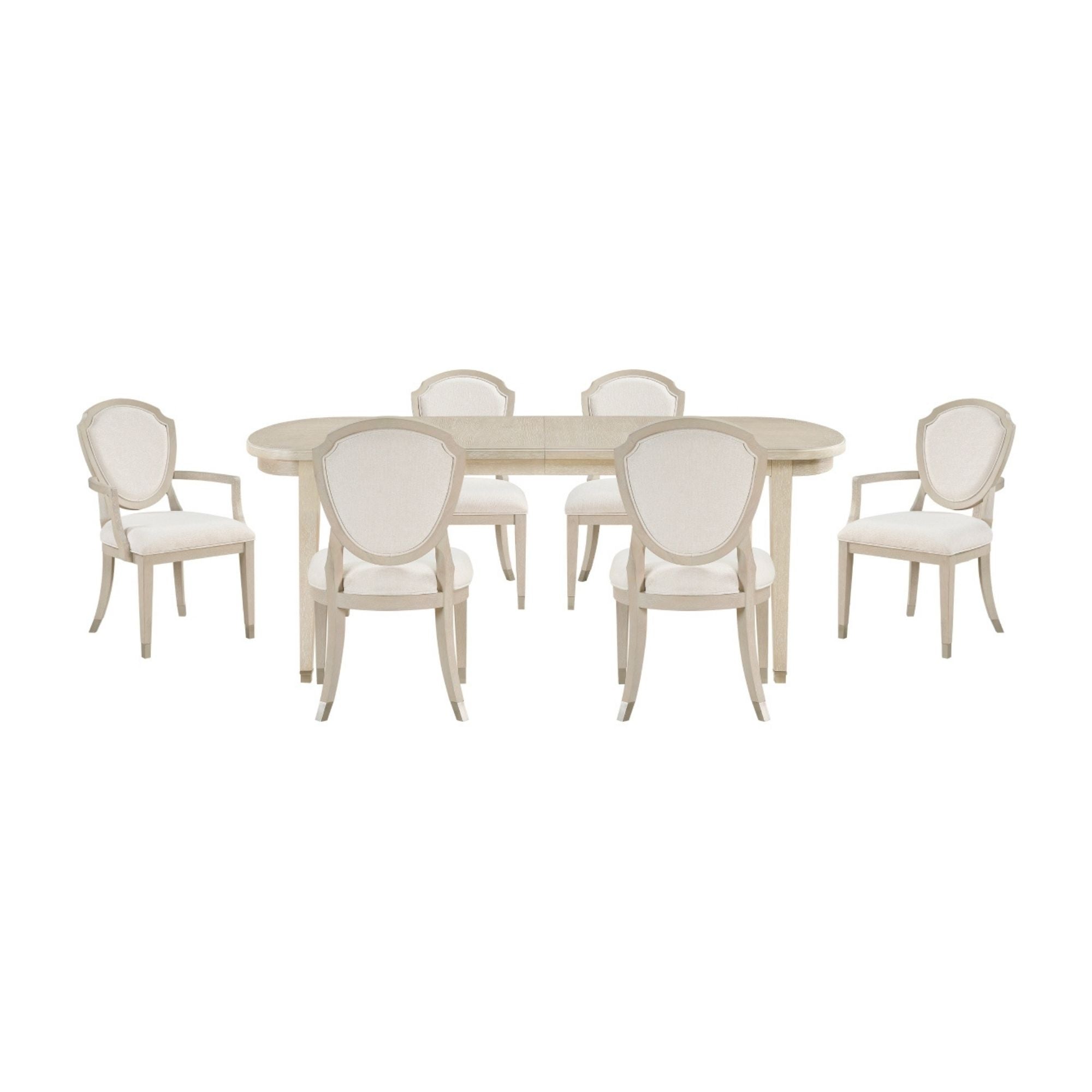 Maz Genoa Collection dining room set with a wooden table and matching chairs, stylish and modern for contemporary dining spaces.