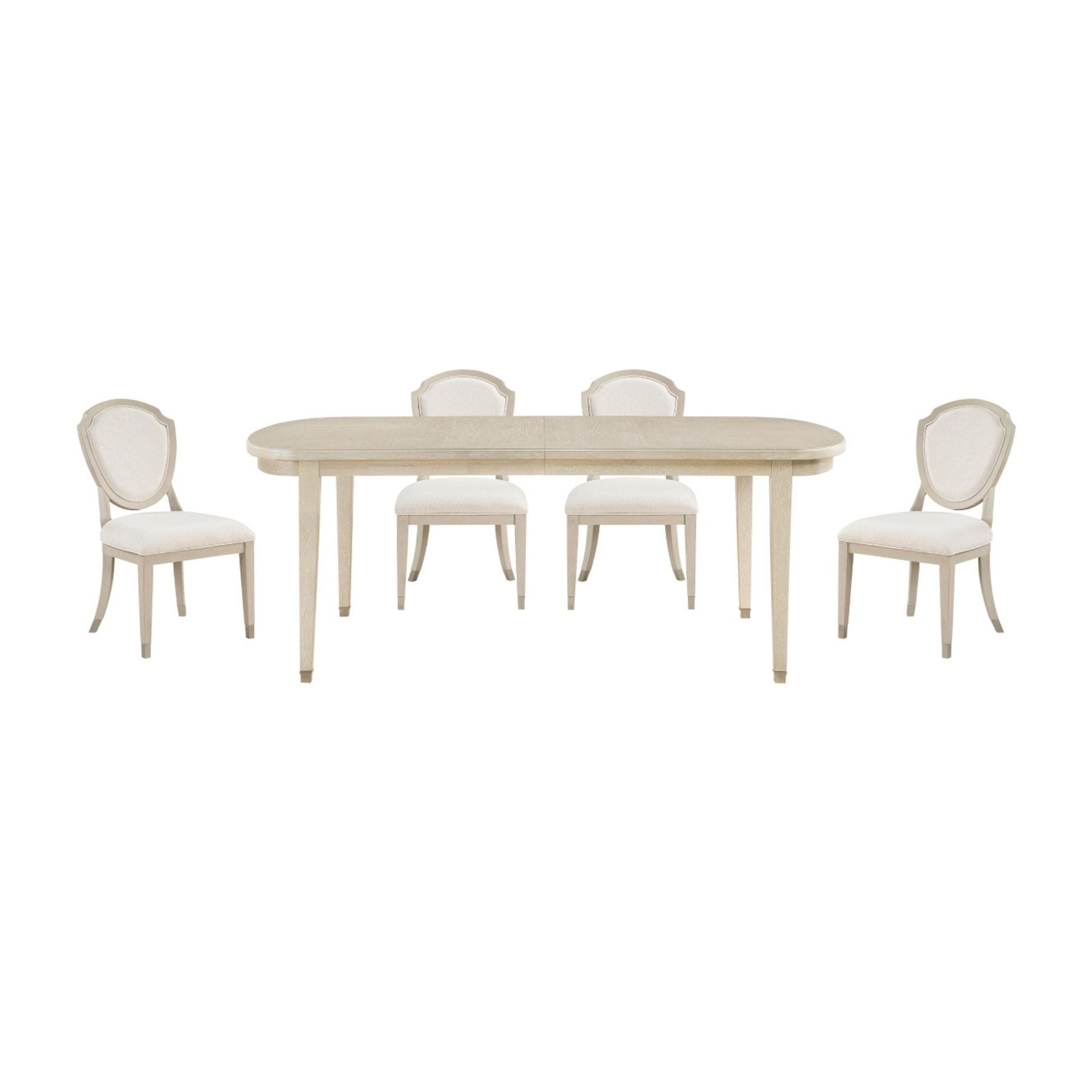 MAZ Genoa Collection dining room set with a wooden table and matching chairs in a modern dining space.