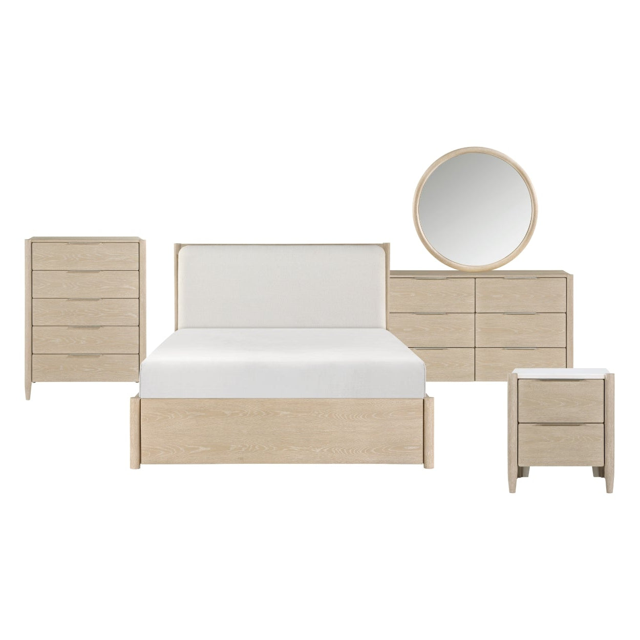 Matteo Collection Soft Modern Bedroom Set | CastleUp Experience Centre Online Furniture