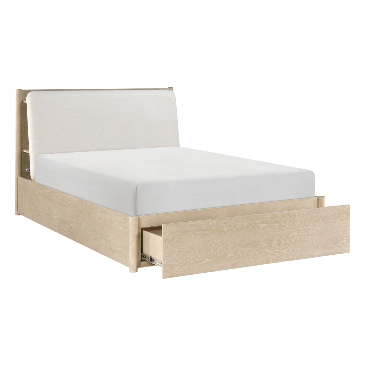 Maz Matteo Collection soft modern bedroom set with a bed, nightstands, and dresser in a contemporary design.