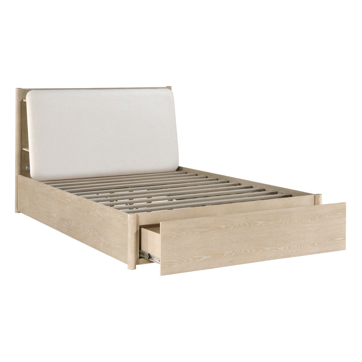 Modern bedroom set from the MAZ Matteo Collection featuring a bed, matching nightstands, and sleek contemporary design.