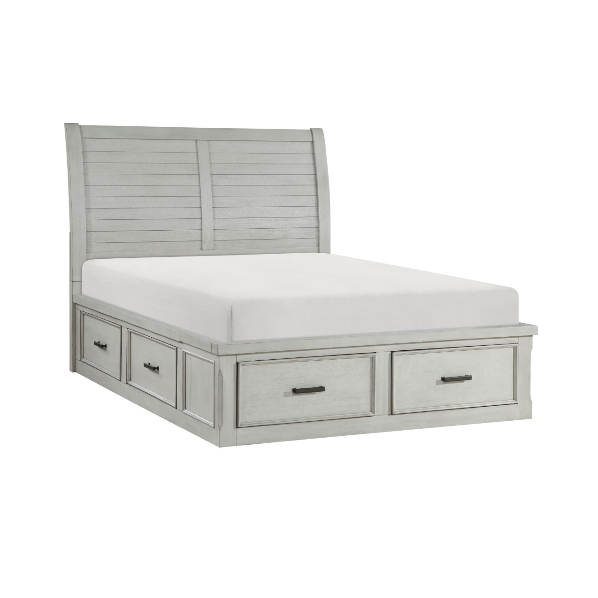 MAZ Willowbrook Collection bedroom set featuring a wooden bed frame, matching nightstands, and classic bedroom furniture.