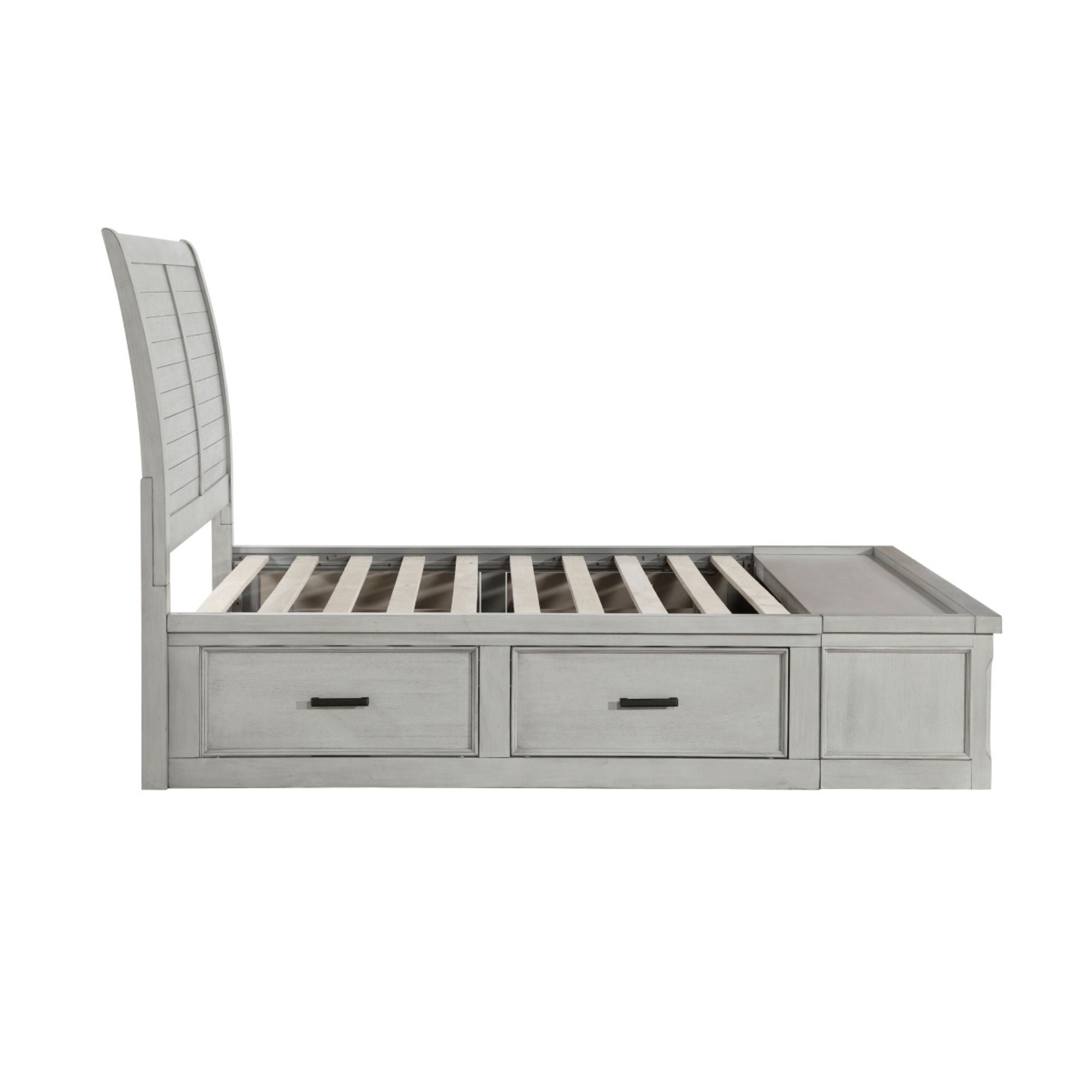 MAZ Willowbrook Collection bedroom set featuring a bed, matching nightstands, and dresser in a modern bedroom design.