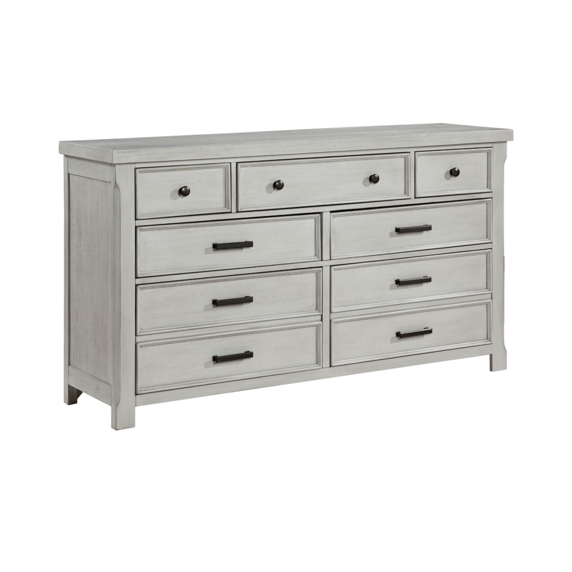MAZ Willowbrook Collection bedroom set featuring a bedroom with a bed, nightstands, and matching decor in a modern style.