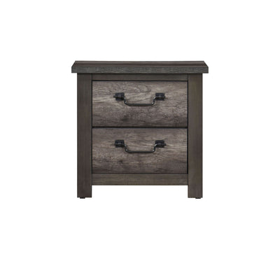MAZ Lenior Collection grey-brown bedroom set featuring a bed, nightstands, and matching furniture in a stylish bedroom scene