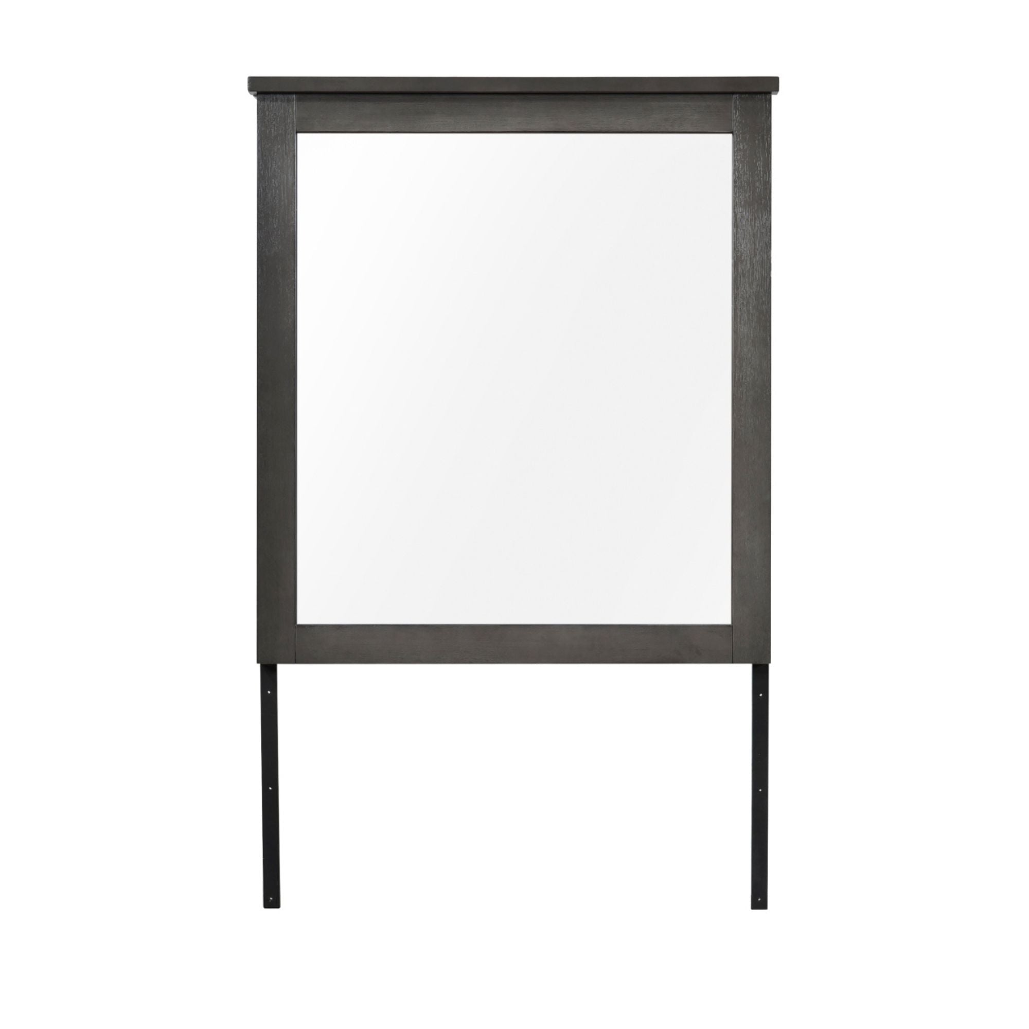 MAZ Lenior Collection grey-brown bedroom set with bed frame, nightstands, and storage drawers, showcasing modern bedroom furniture.