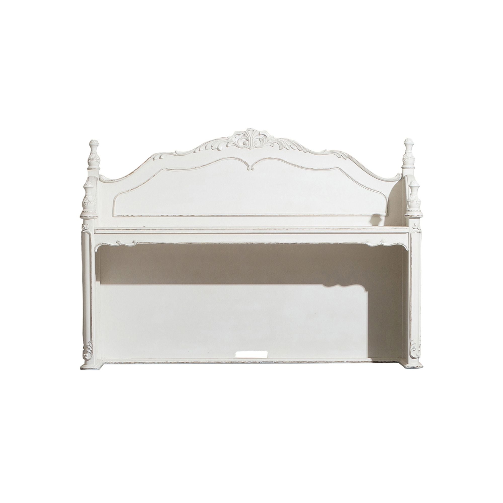 Mazin Furniture Cinderella writing desk with hutch, featuring a classic wood finish, spacious desktop, and built-in storage compartments.