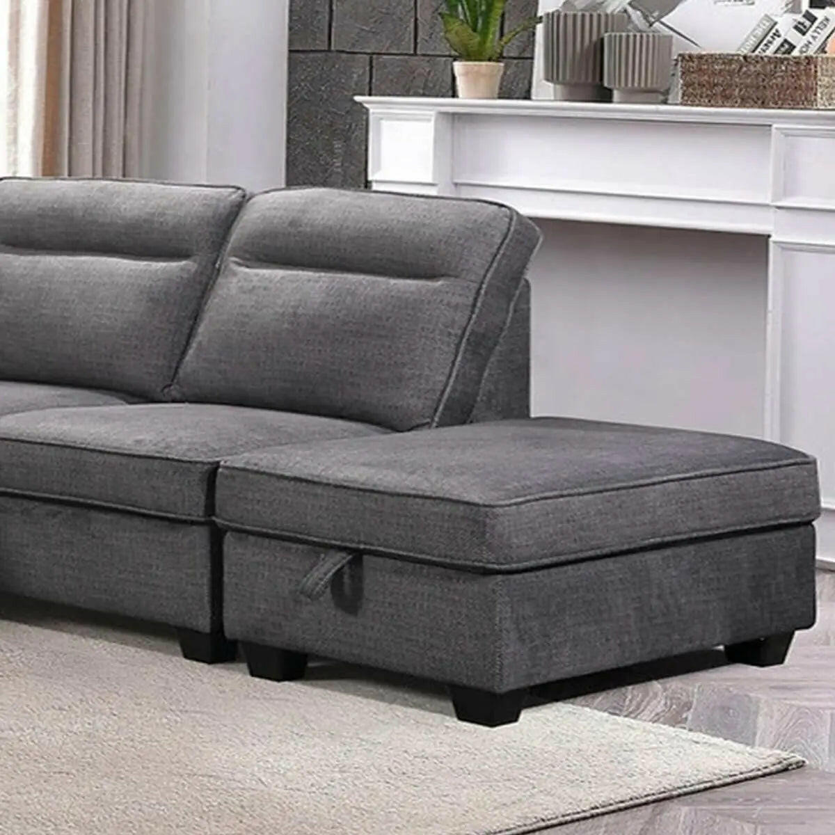 Sofa Bed Sectional in Grey 9010.