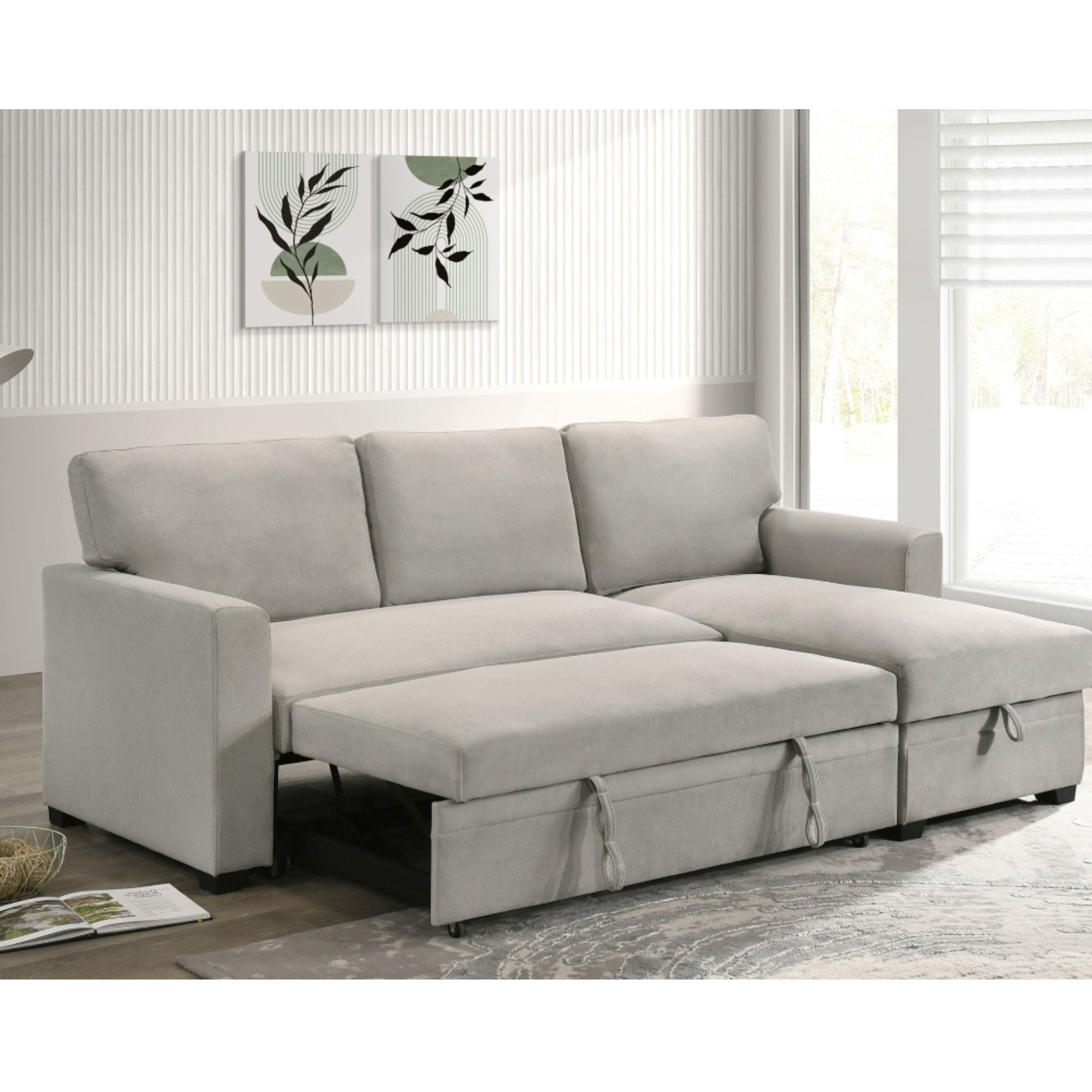 Ariadne 2-piece Sectional in Beige 99073BESS.