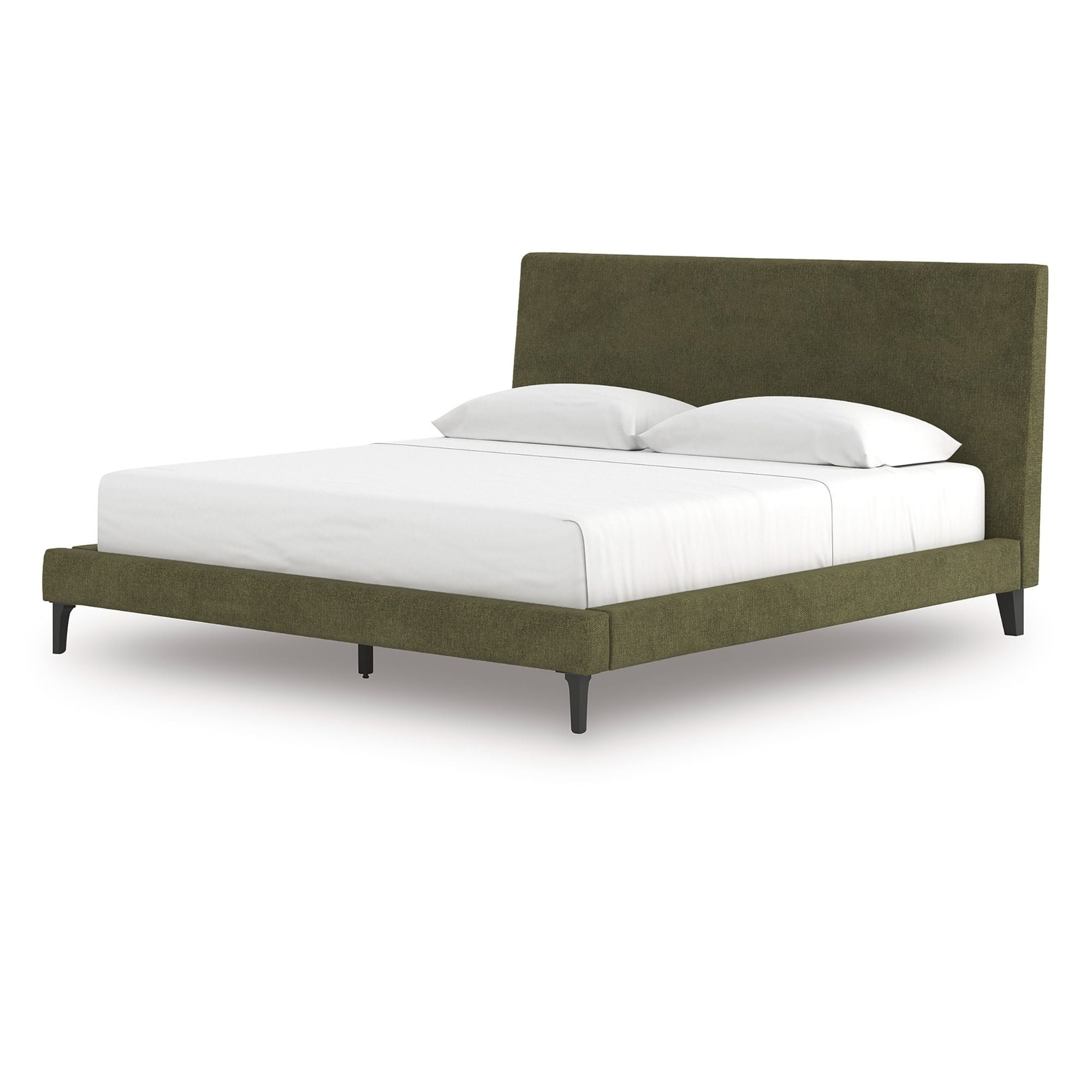 Signature Ashley Chirason UPH Bed with roll slats, showcasing a sturdy wooden frame and classic bed design.