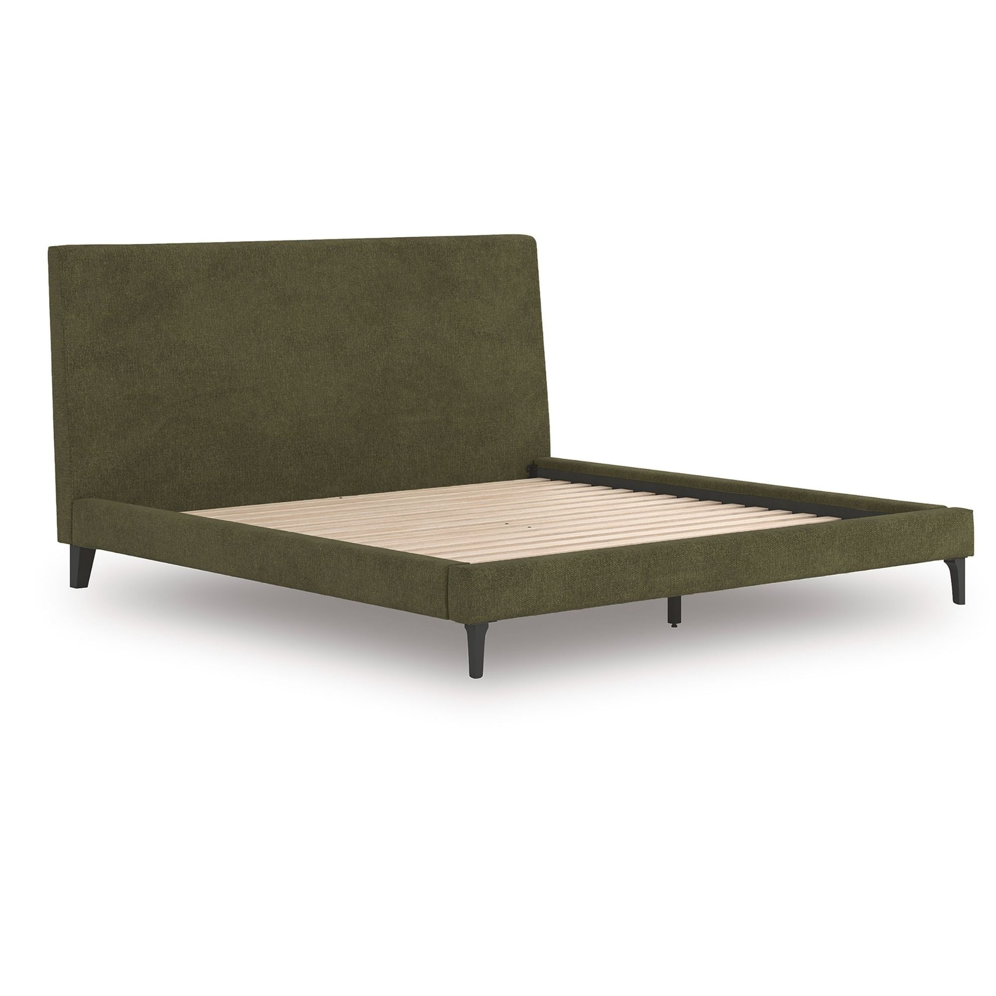 Signature Ashley Chirason UPH bed with roll slats, showcasing a wooden frame and sturdy construction for a stylish bedroom setup.