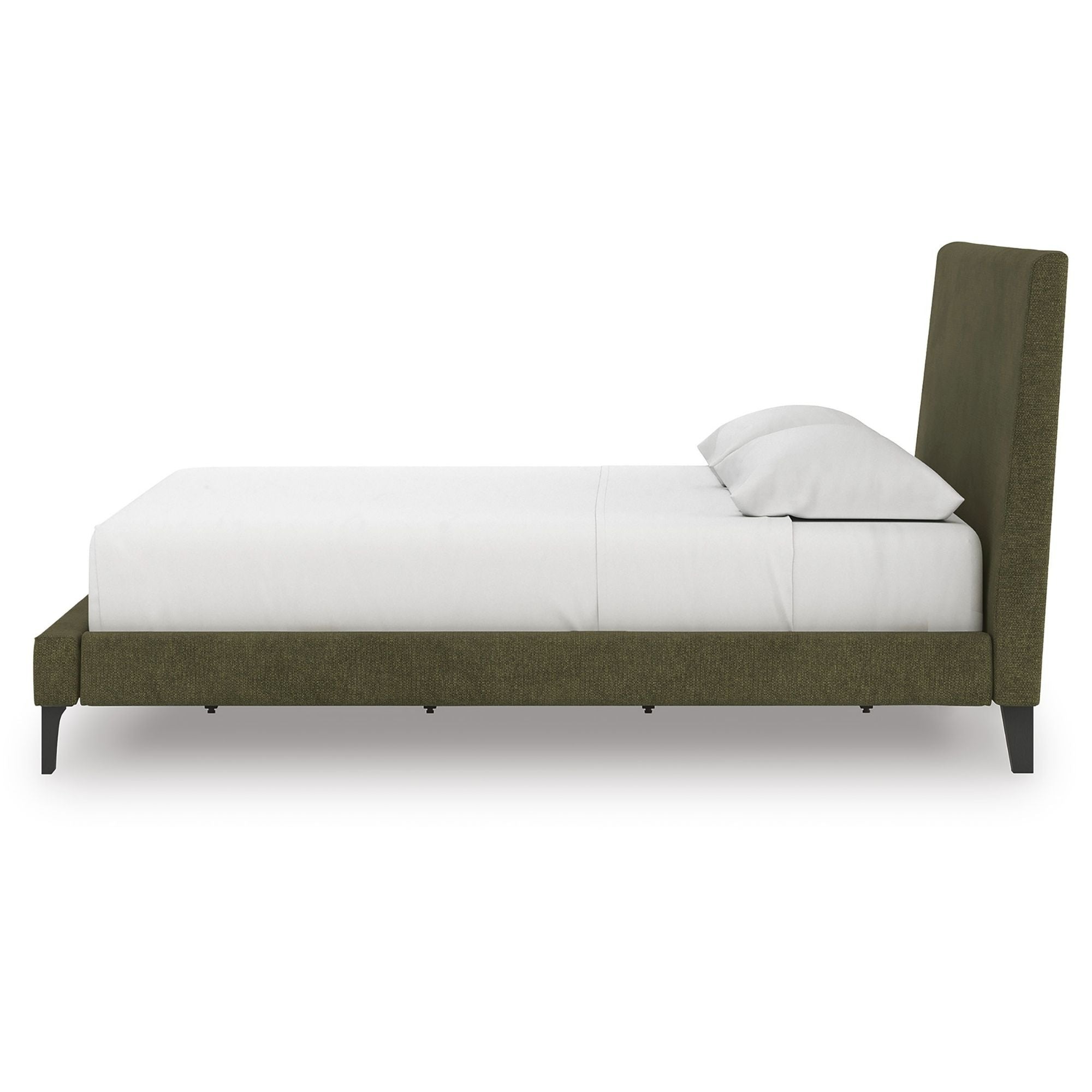 Signature Ashley Chirason UPH bed with roll slats, showcasing a sturdy wooden bed frame with a classic design and natural finish.