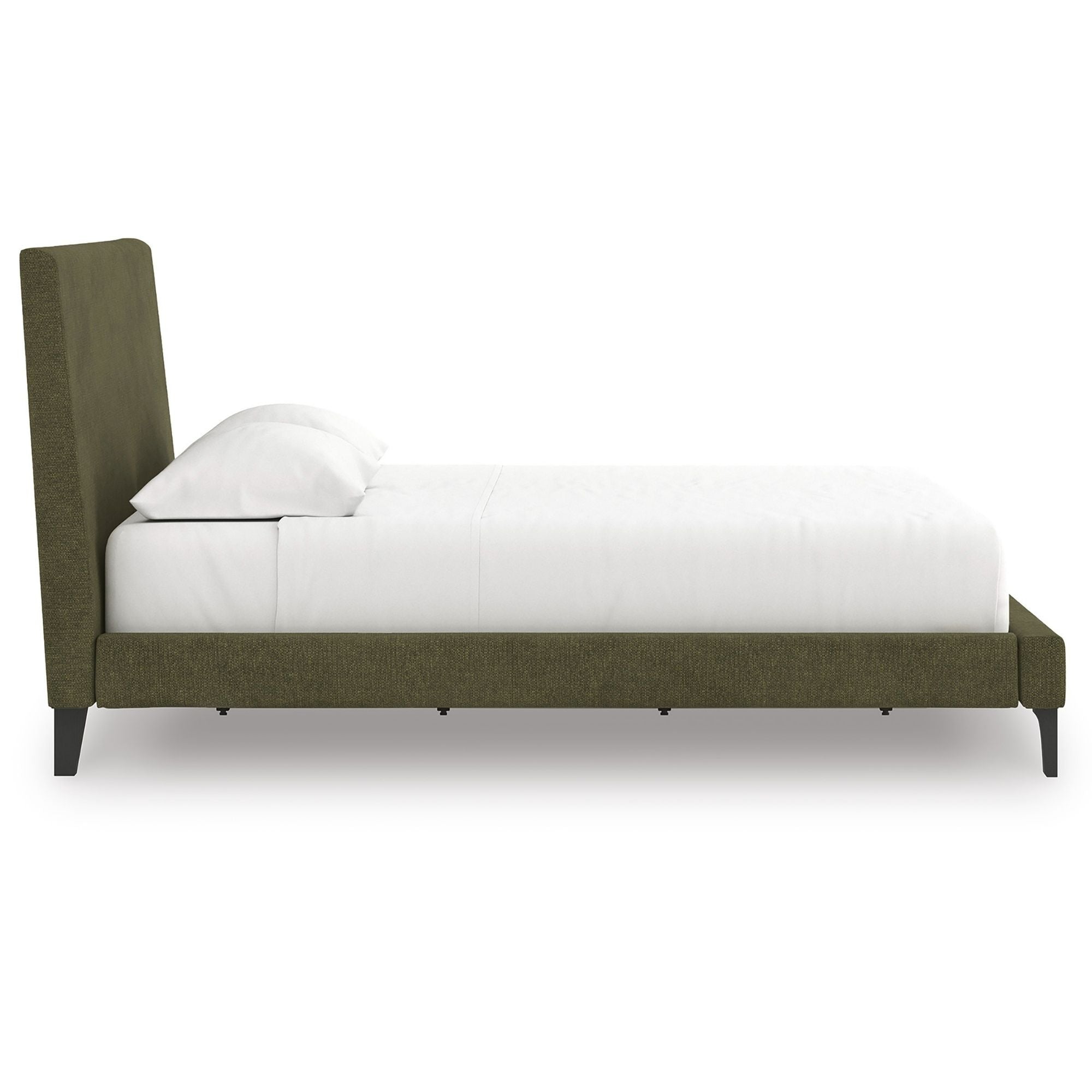 Signature Ashley Chirason UPH bed with roll slats, showcasing a wooden bed frame with a headboard and side rails.