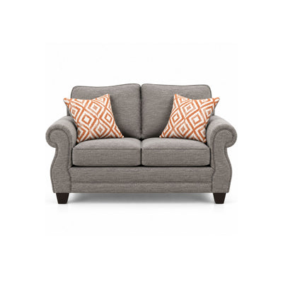 Canadian-made Kingston Loveseat in Grey