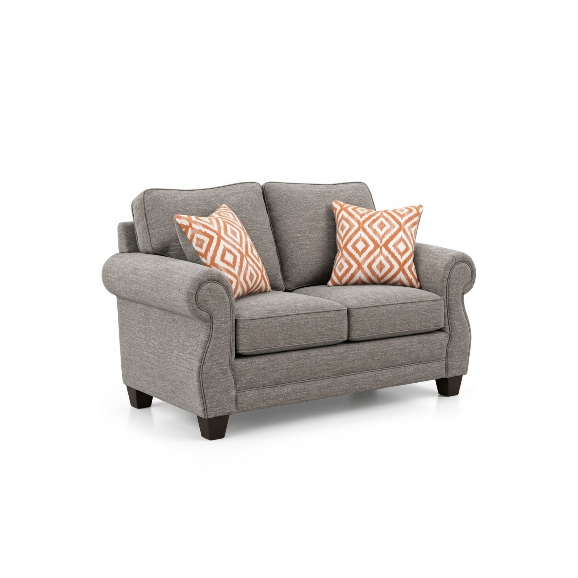 Canadian-made Kingston Loveseat in Grey