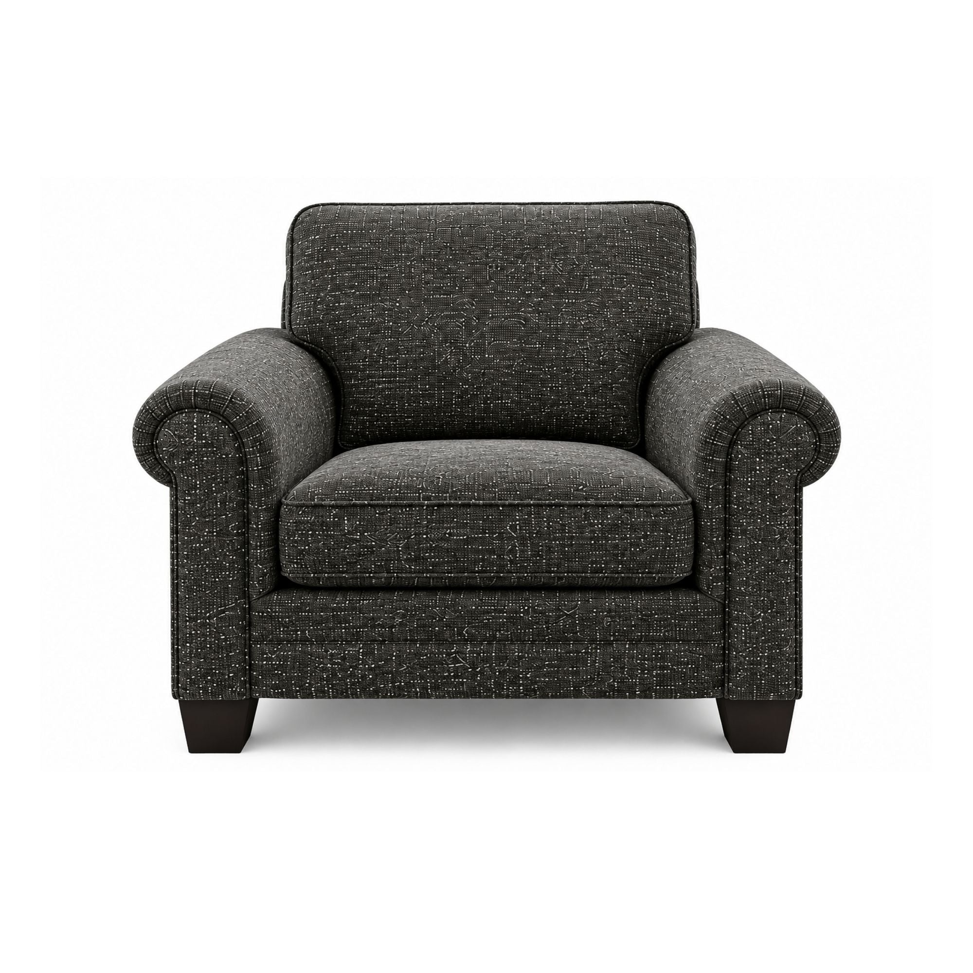 Canadian-made Jeddah Sofa Chair in Dark Grey