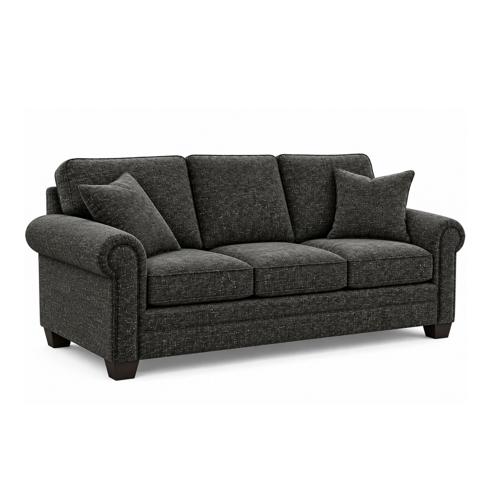 Canadian-made Jeddah Sofa in Dark Grey