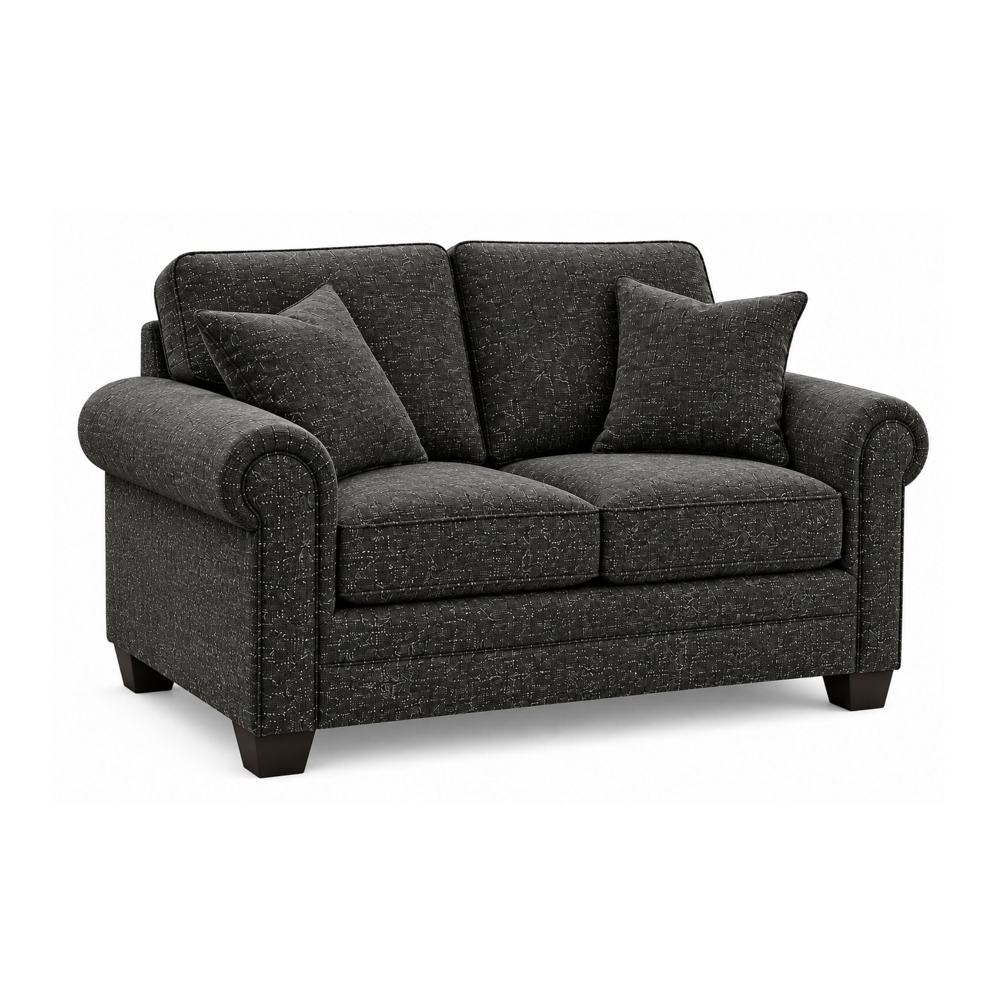 Canadian-made Jeddah Loveseat in Grey