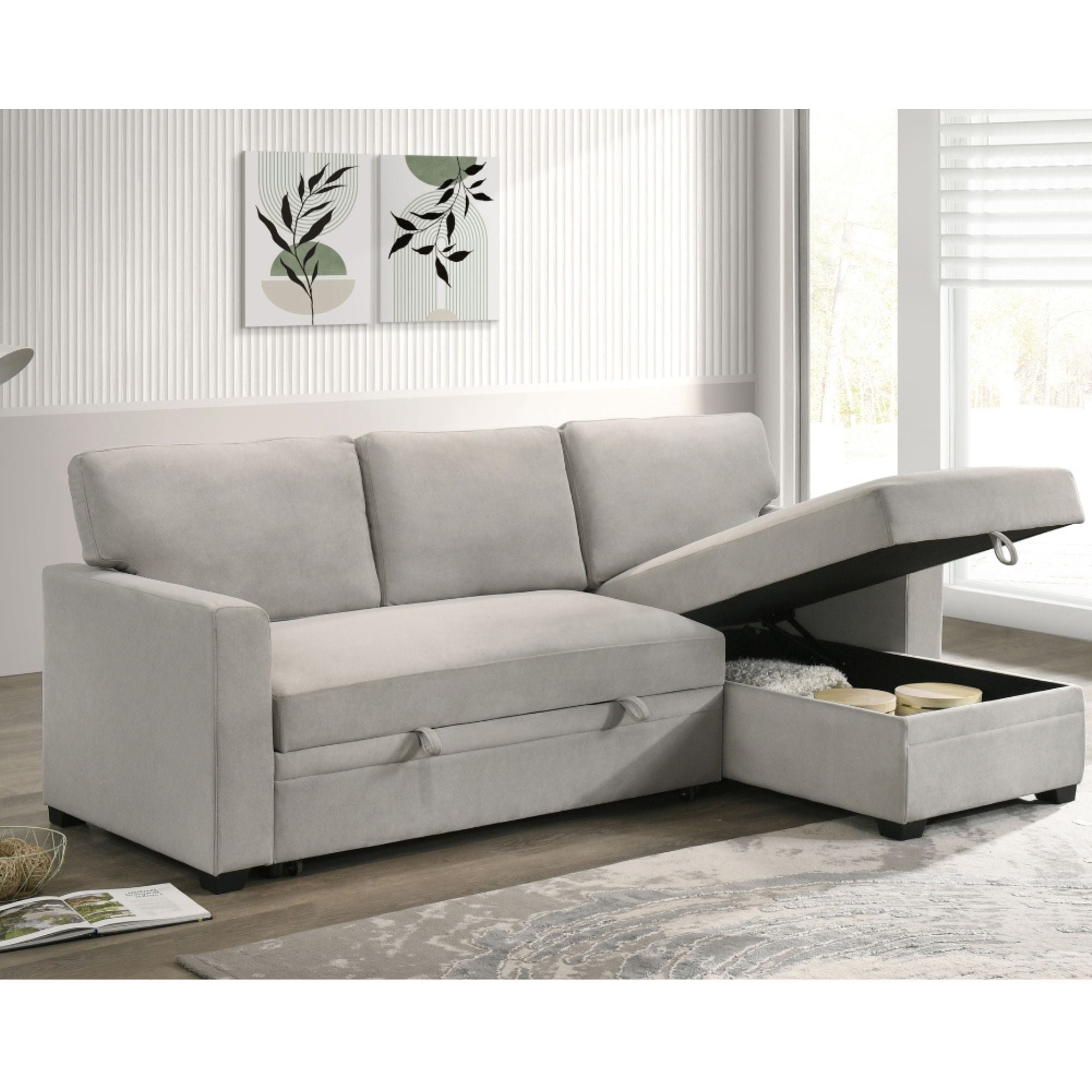 Ariadne 2-piece Sectional in Beige 99073BESS.