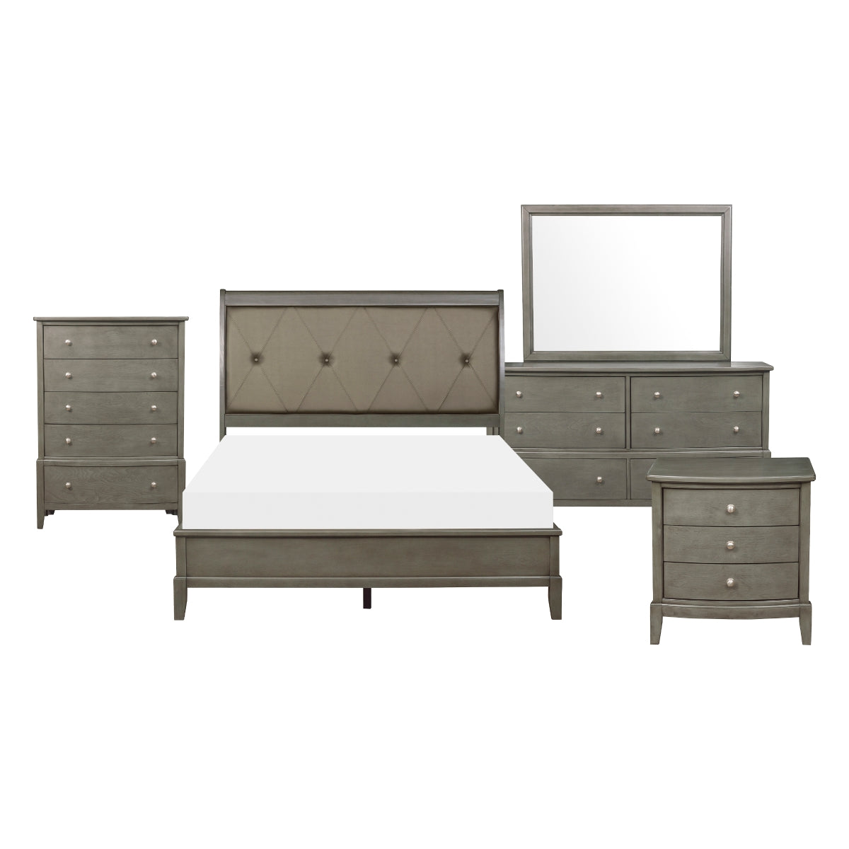 Cotterill Collection Bedroom Set in Grey | CastleUp Experience Centre Online Furniture