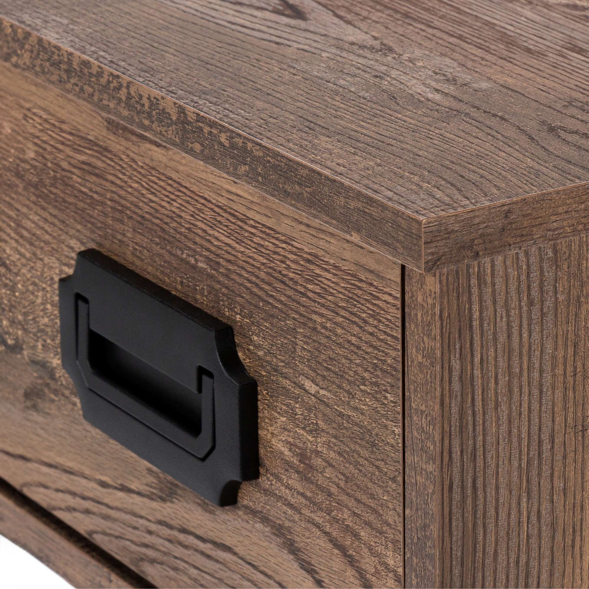 Brown Virella 48-inch Monarch Specialties computer office desk with a spacious surface and modern design.