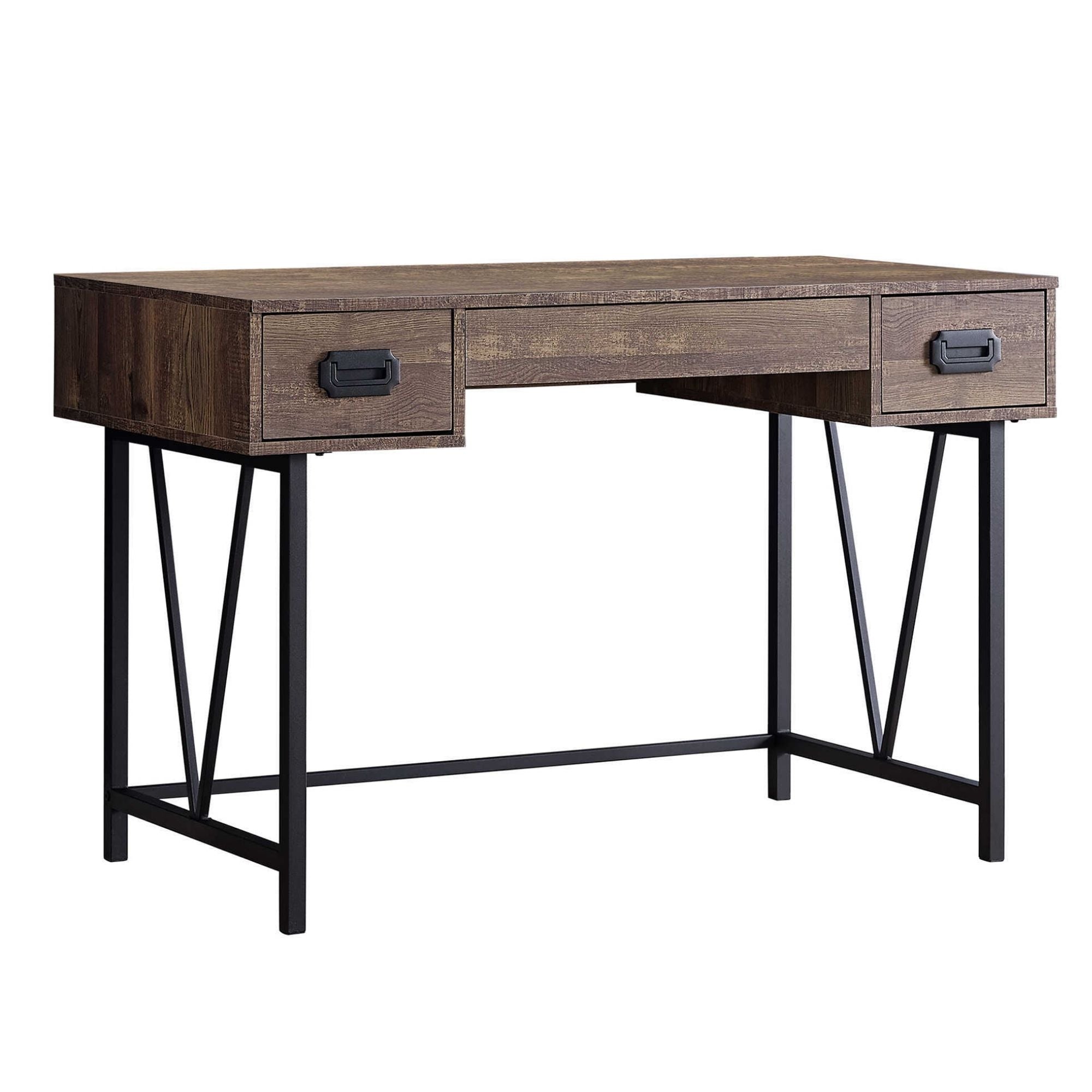 Brown Monarch Specialties Virella 48-inch office computer desk with spacious surface and modern design.