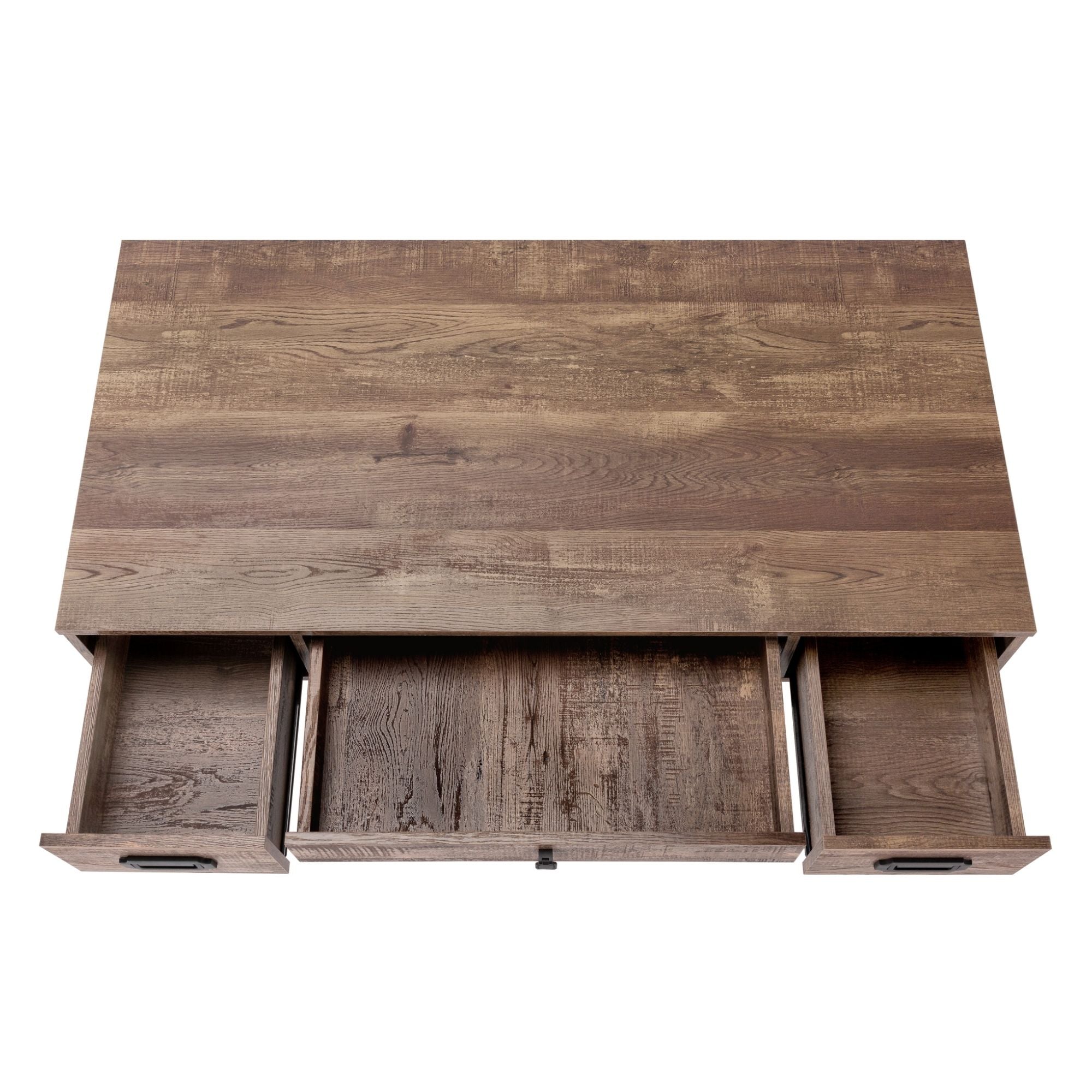 Brown Virella 48-inch Monarch Specialties office computer desk with spacious work surface and clean modern design.