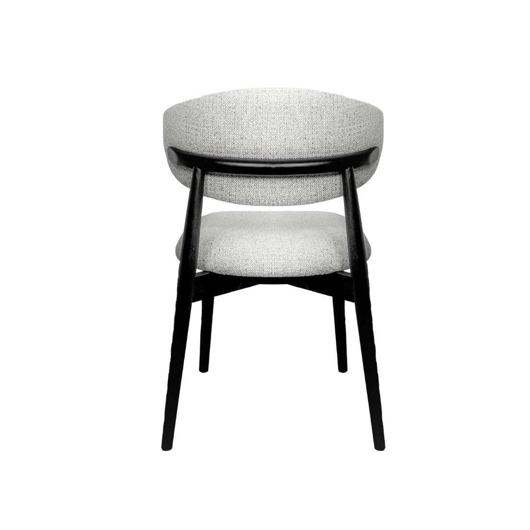 Ella + Ross Albin dining chair with wooden legs and upholstered seat, suitable for kitchen and dining room settings.