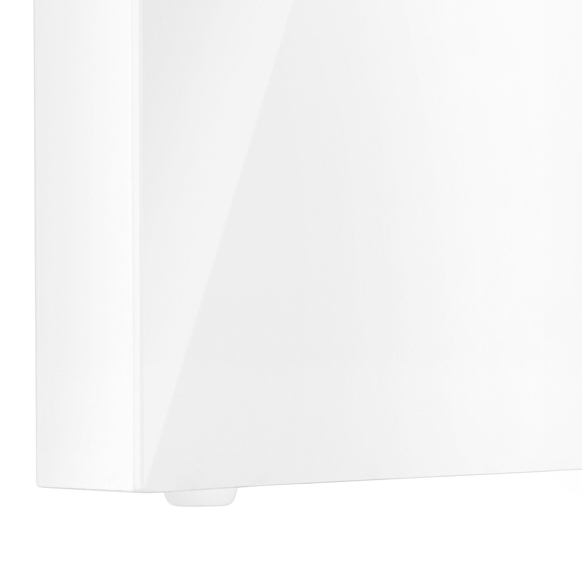 Monarch Specialties Taskora 48" glossy white office desk with sleek design and clean lines.