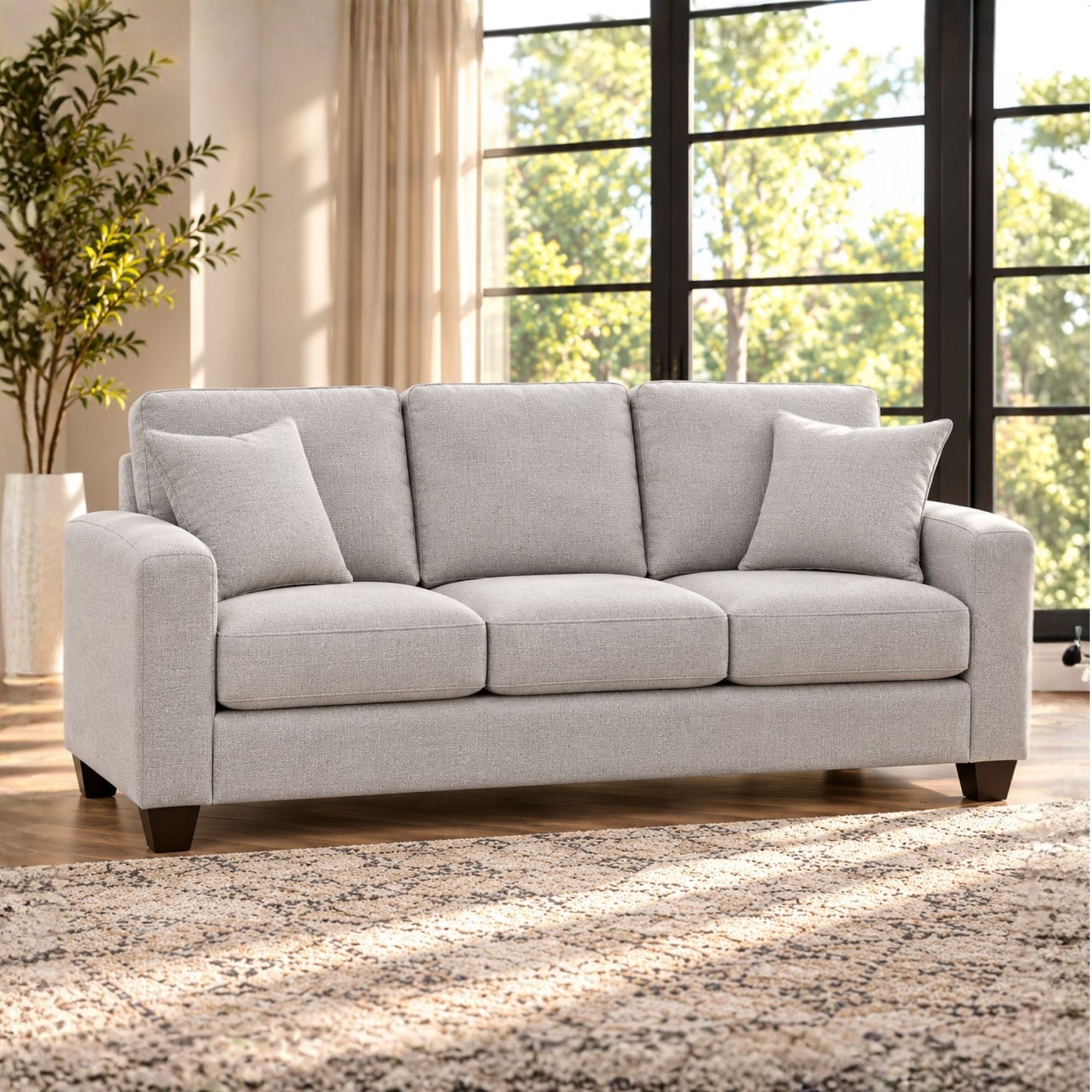 Canadian-made Encore Sofa in Light Grey