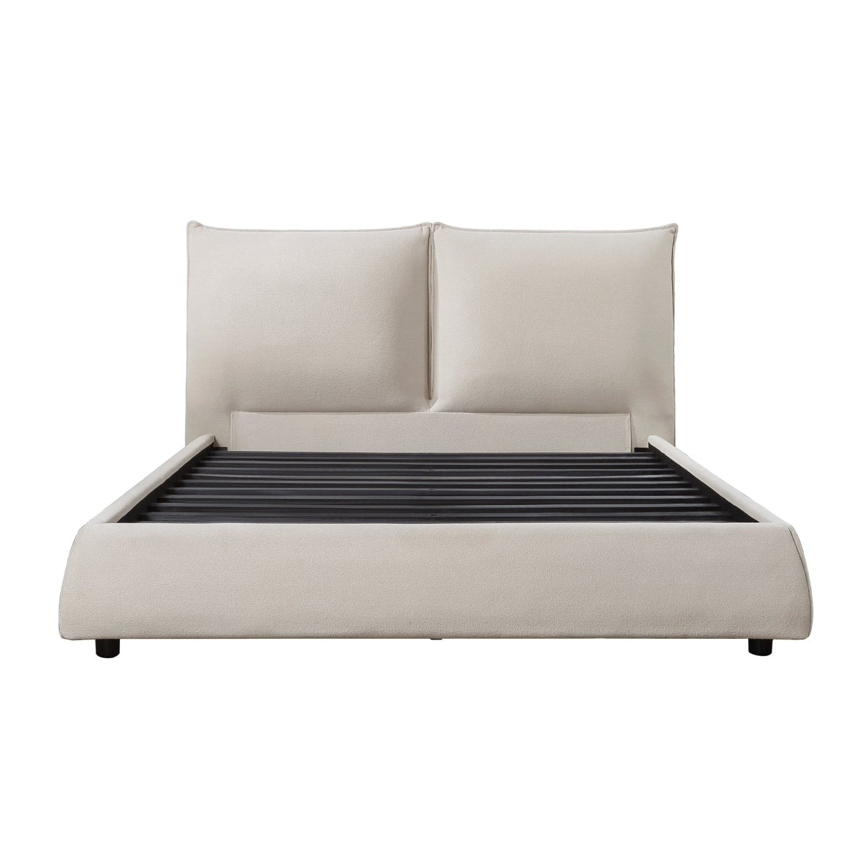 Linna Collection Platform Bed Beige | CastleUp Experience Centre Online Furniture