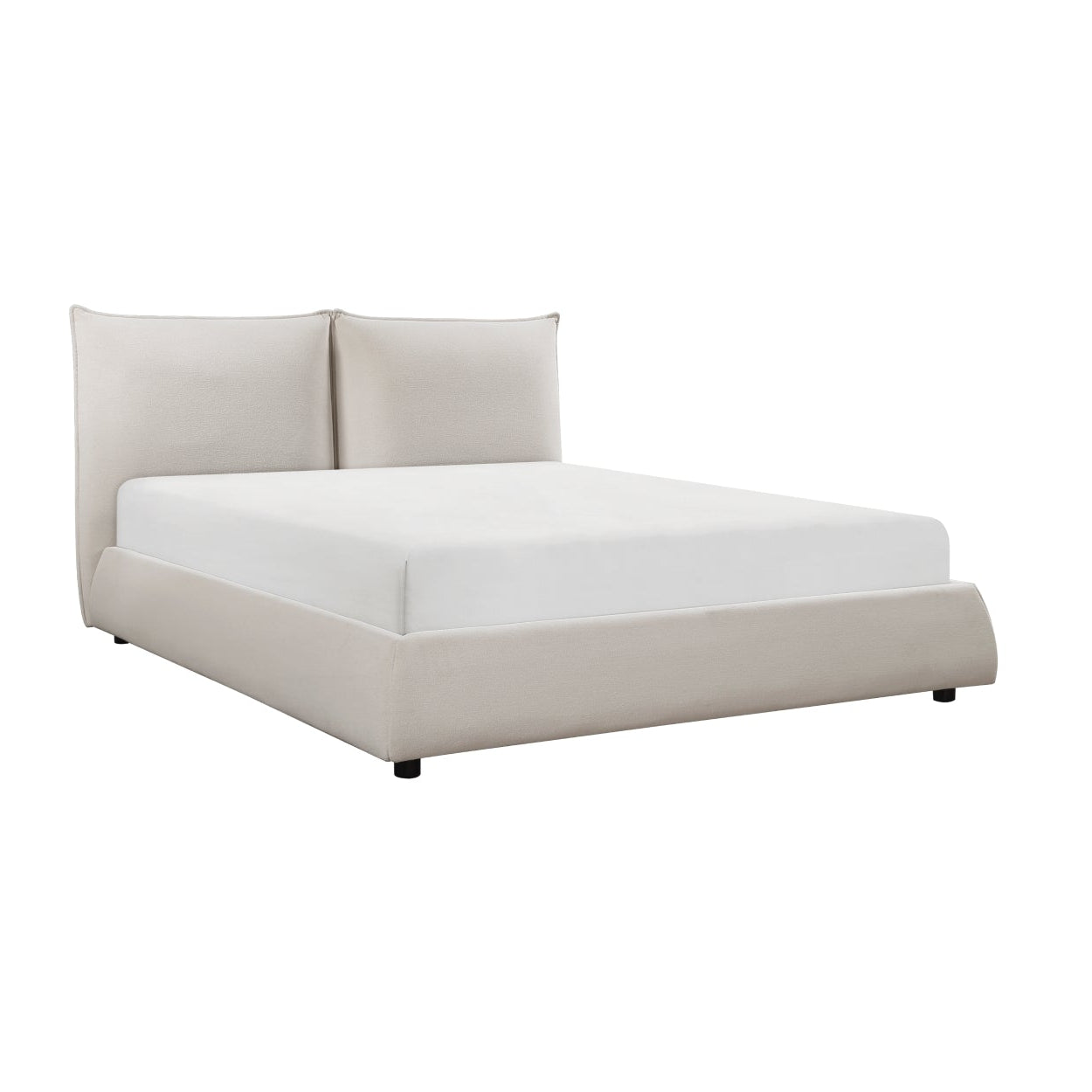 Linna Collection Platform Bed Beige | CastleUp Experience Centre Online Furniture