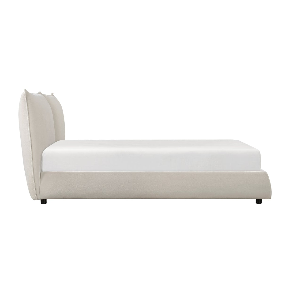 Linna Collection Platform Bed Beige | CastleUp Experience Centre Online Furniture