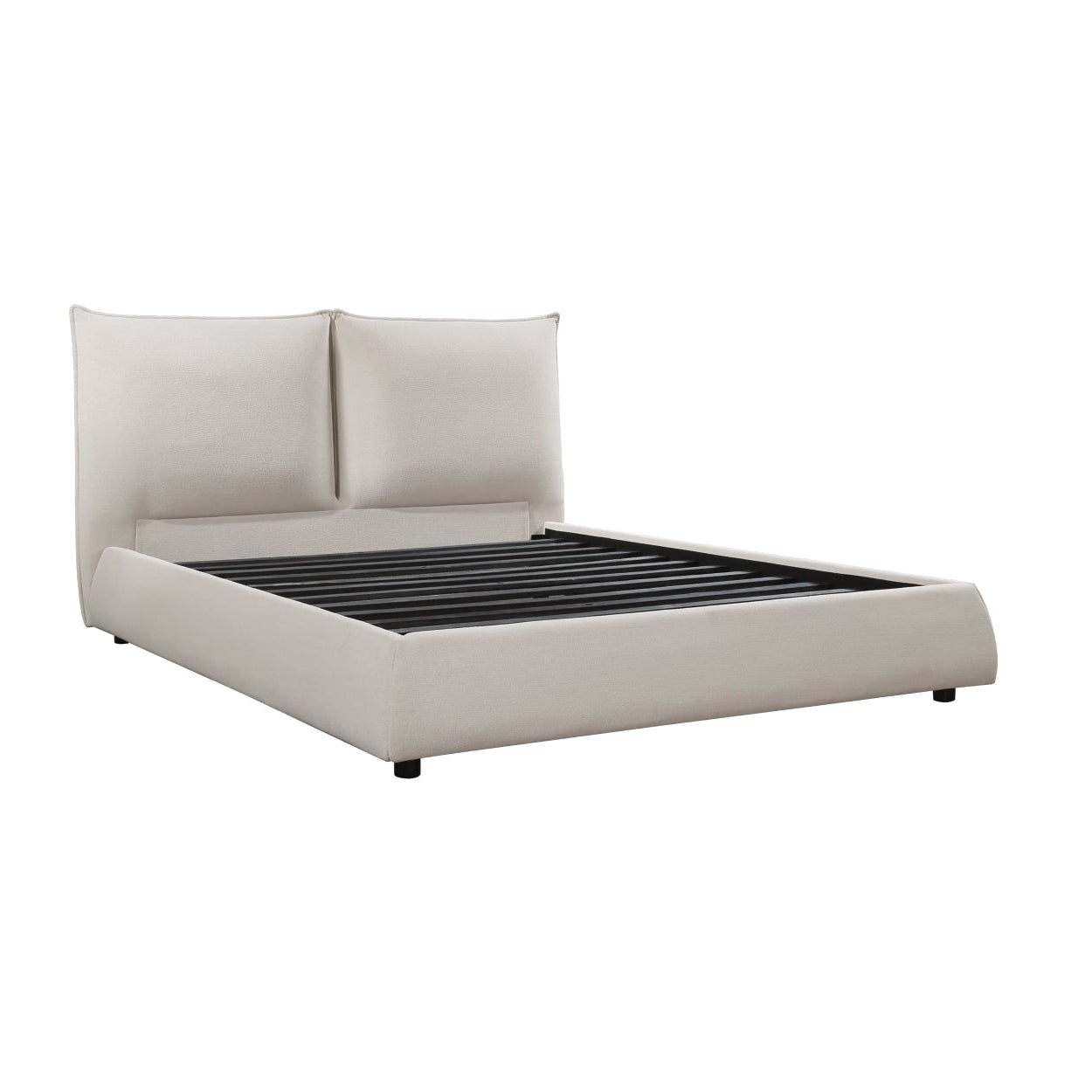 Linna Collection Platform Bed Beige | CastleUp Experience Centre Online Furniture