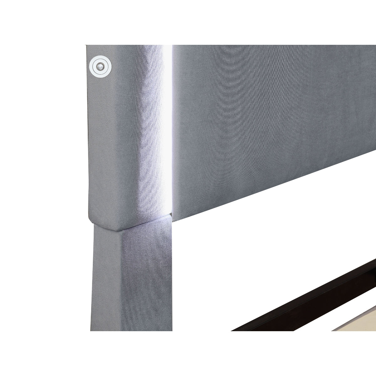 Lumina LED Upholstered Platform Bed Grey | CastleUp Experience Centre Online Furniture