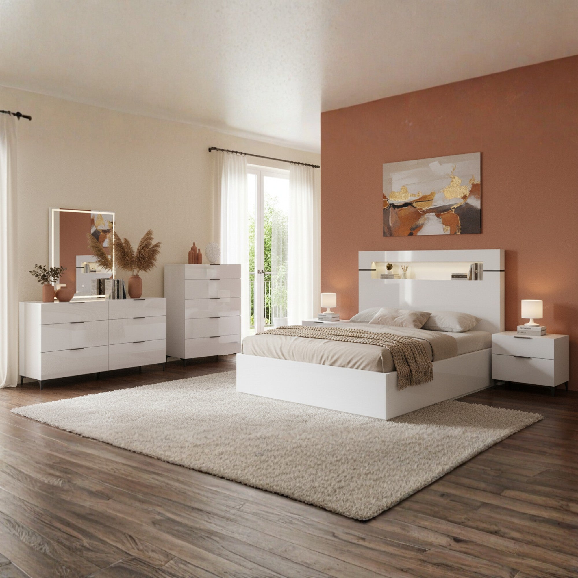 Lumina Lift-Up Bedroom Set in Light Grey | CastleUp Experience Centre