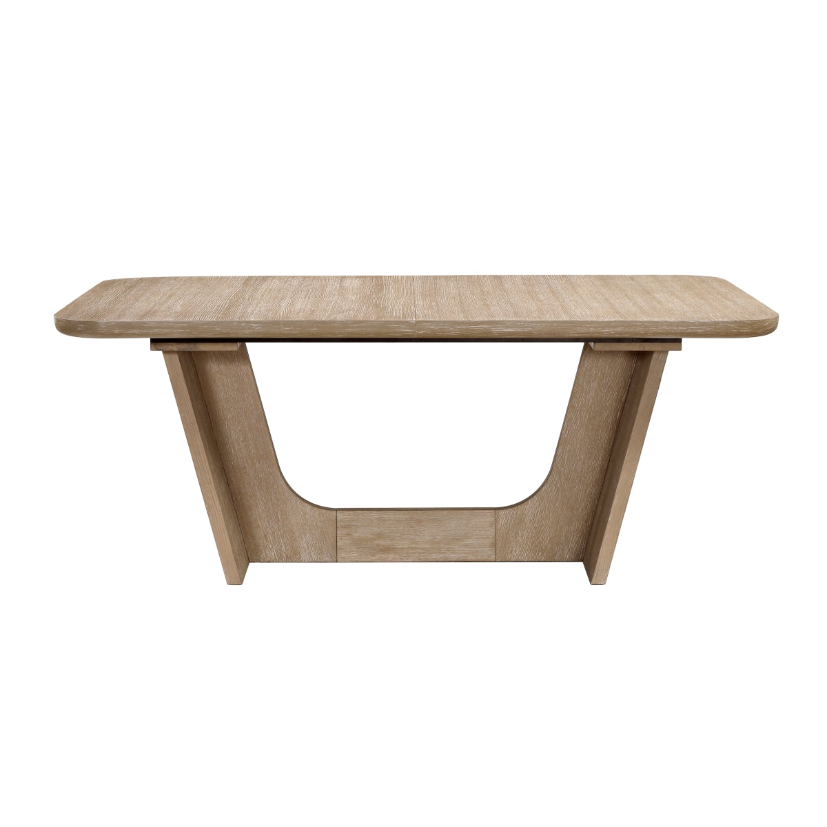 MAZ Wilshire Oak Dining Table showing a sleek wooden surface and sturdy legs, ideal for modern dining rooms.