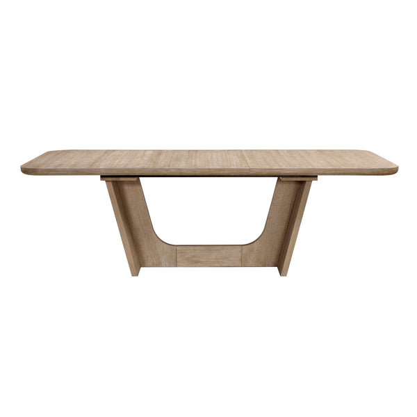 MAZ Wilshire oak dining table with sleek wooden surface and sturdy legs, ideal for modern dining rooms.