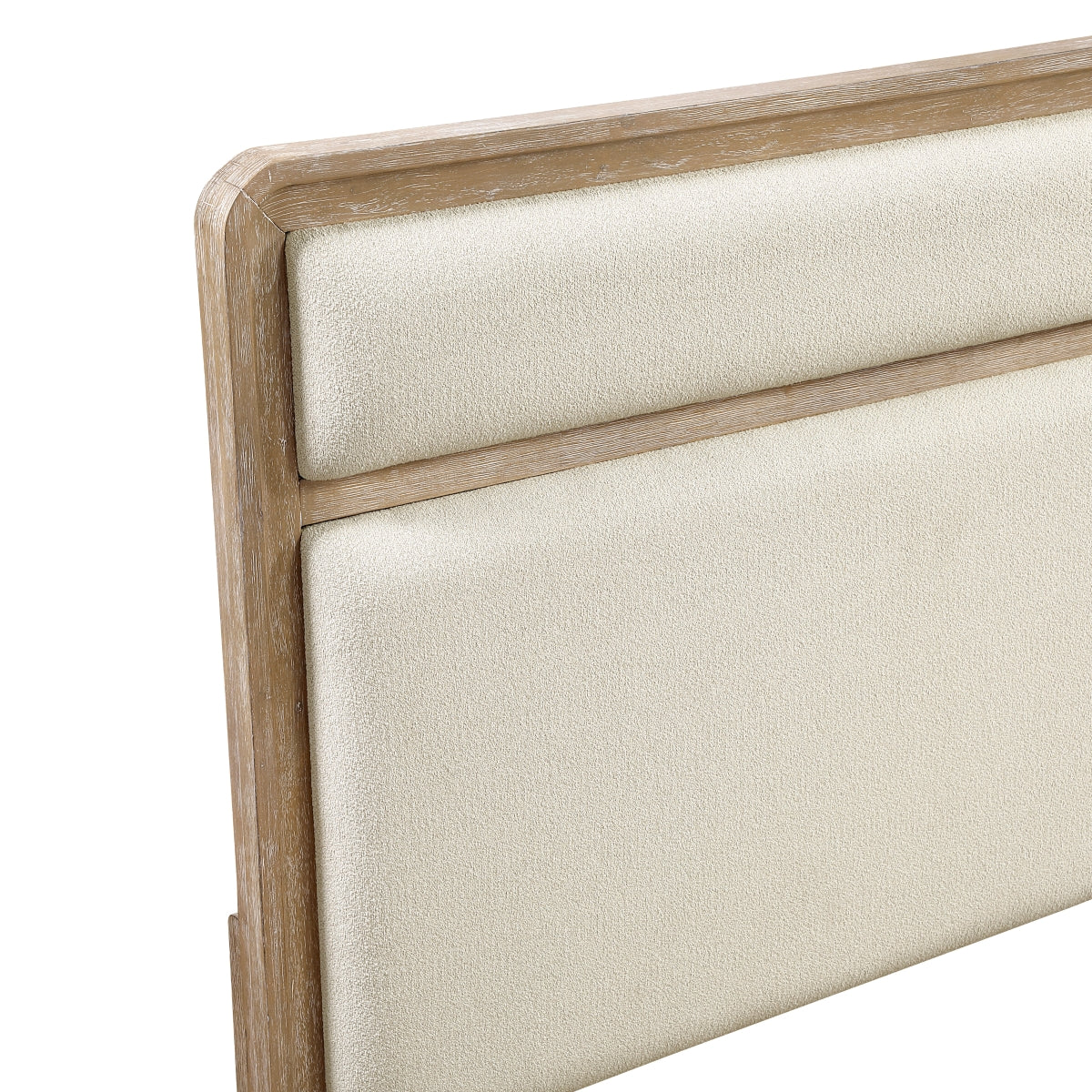 MAZ Wishire Collection beige bed with detailed headboard and frame, stylish and comfortable for modern bedrooms.
