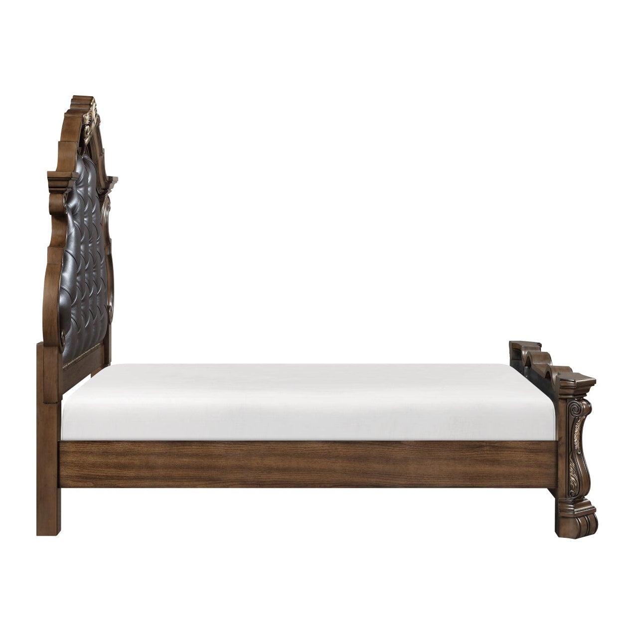 MAZ Gilmartin Bed with sleek modern design, shown from the side with a neutral fabric finish and clean lines.