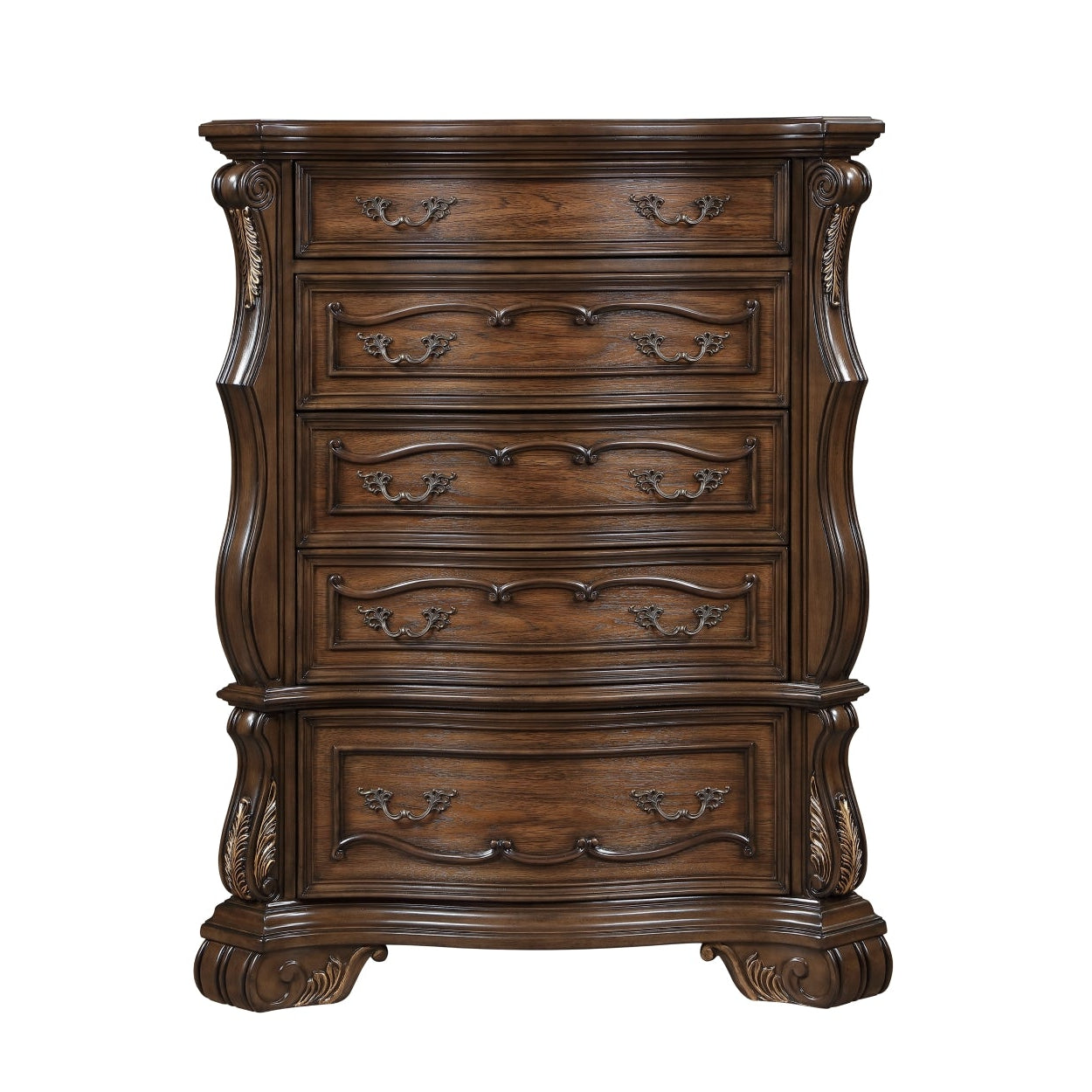 MAZ Gilmartin Chest Drawer front view showing multiple drawers in a modern wooden bedroom storage chest.