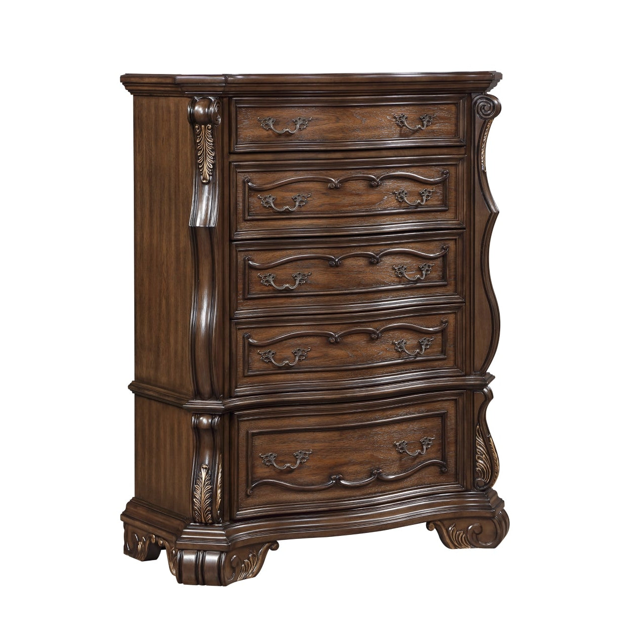 MAZ Gilmartin Bedroom Set with bed frame, nightstands, and dresser in a modern bedroom setting.