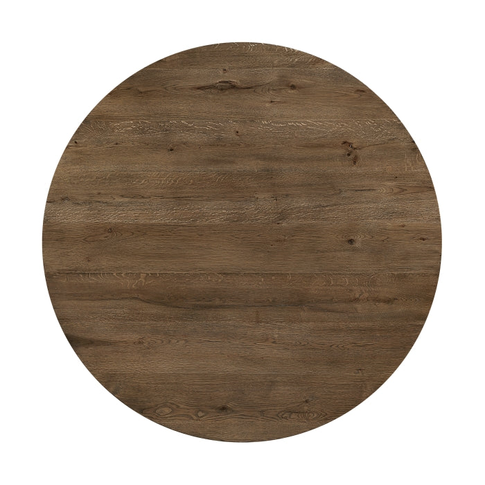 Matisse round dining table by MAZ with wooden top and sleek base, ideal for kitchen and dining room settings.