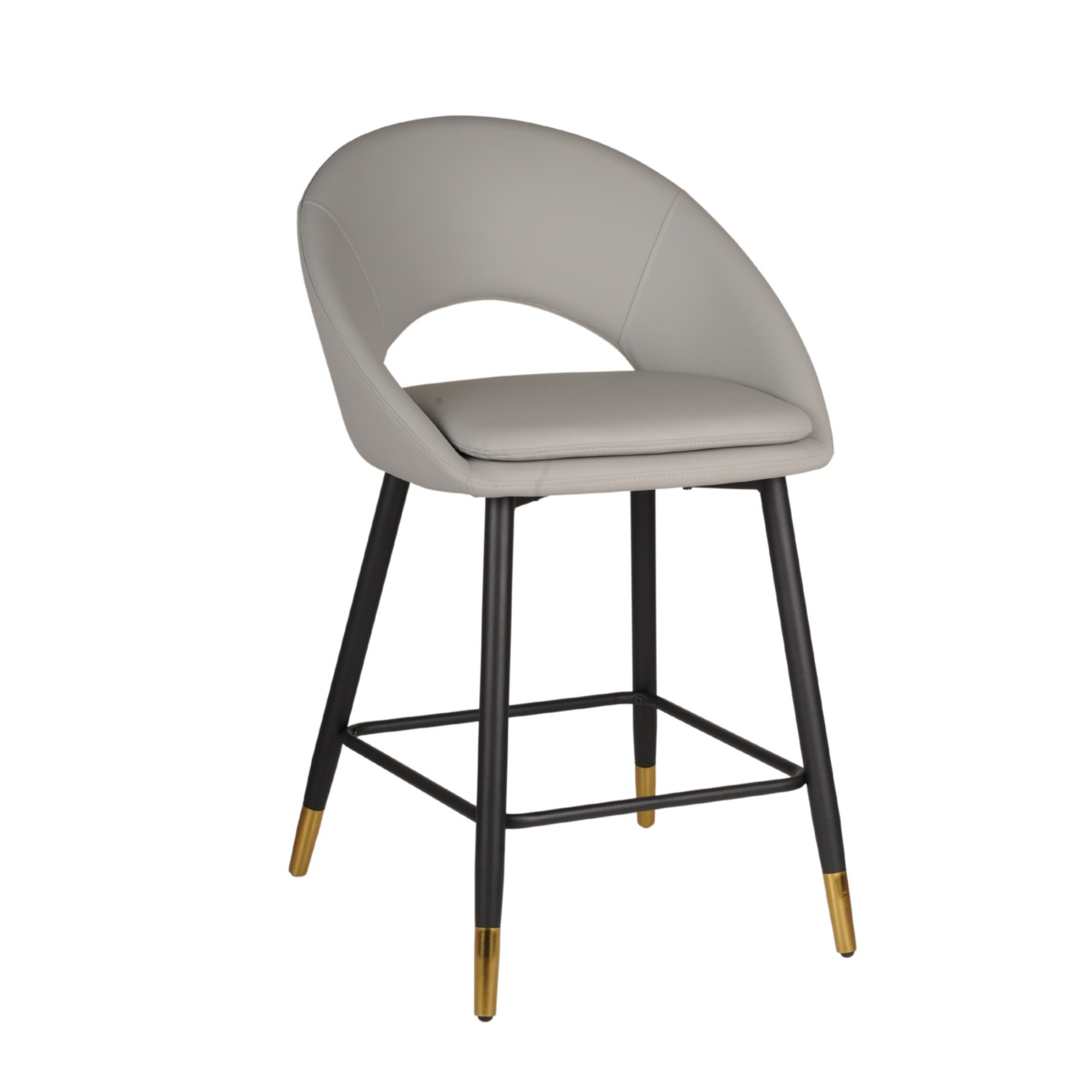 Counter Bar Stool Set of 2 in Grey 24491.