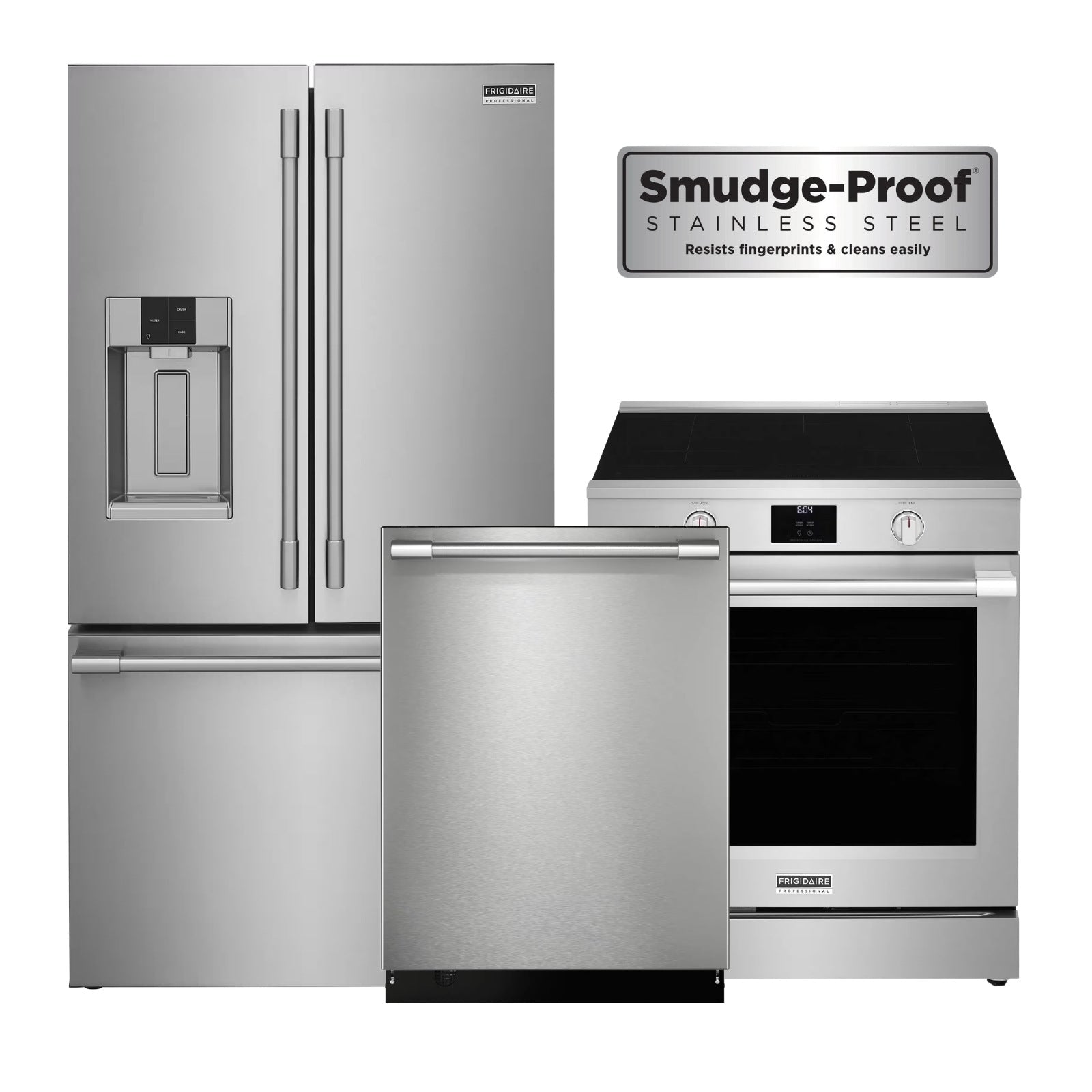 Frigidaire Professional 3-Piece Standard-Depth Refrigerator & Induction Range Set