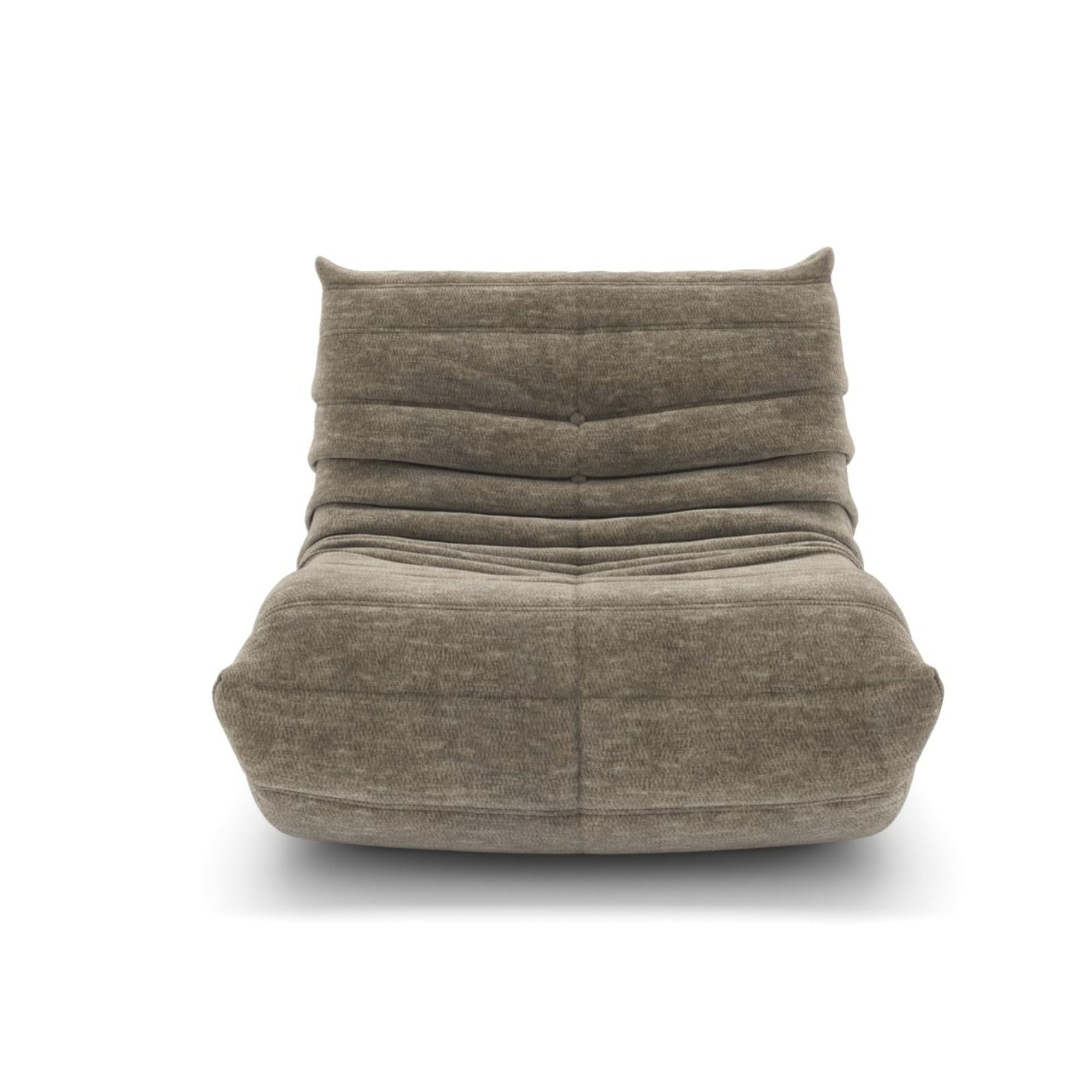 Armless Chair in Taupe 40712
